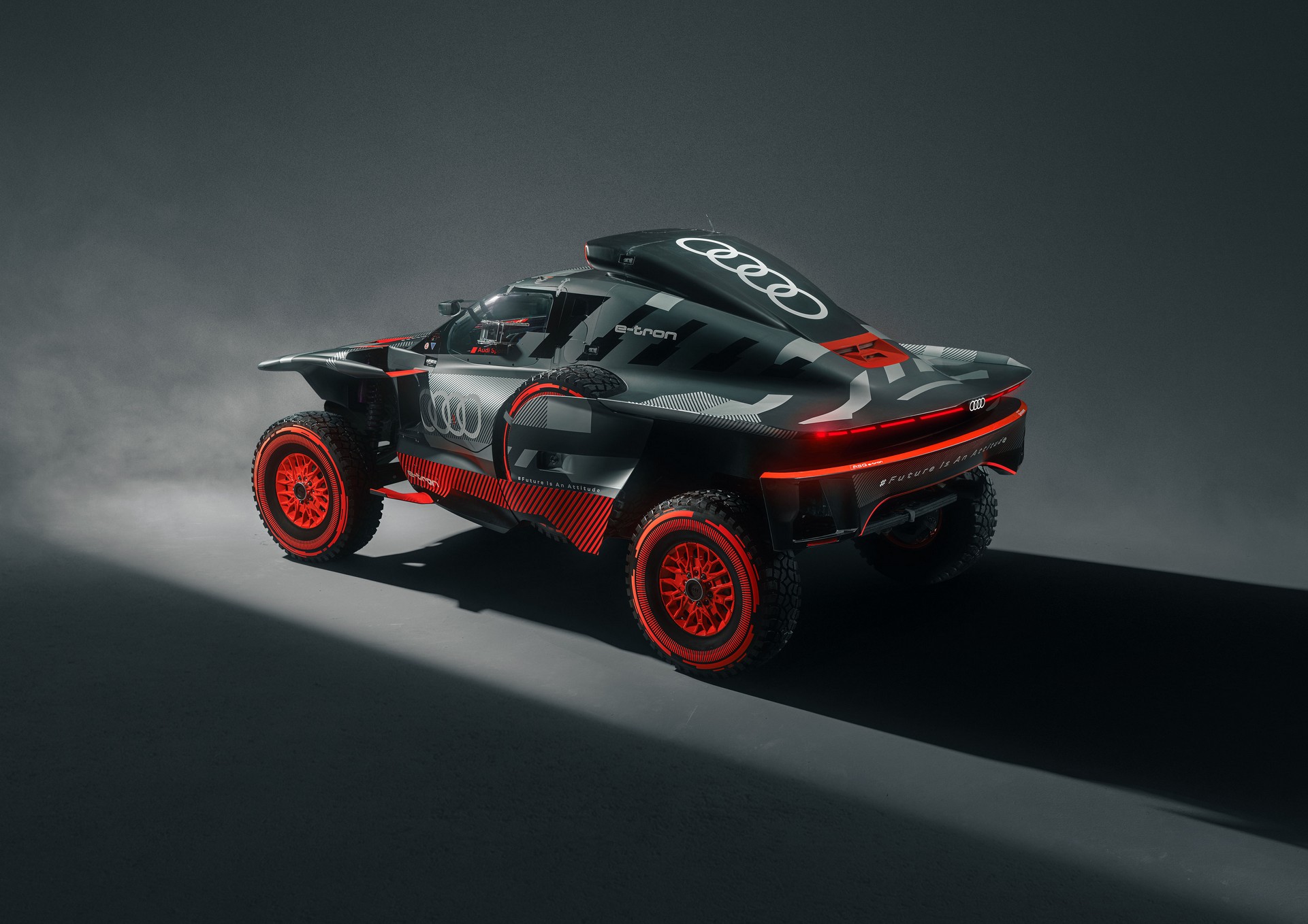 Audi Revamps Its RS Q E-Tron E2 Electric-Driven But Gas-Charged Dakar Racer For 2023