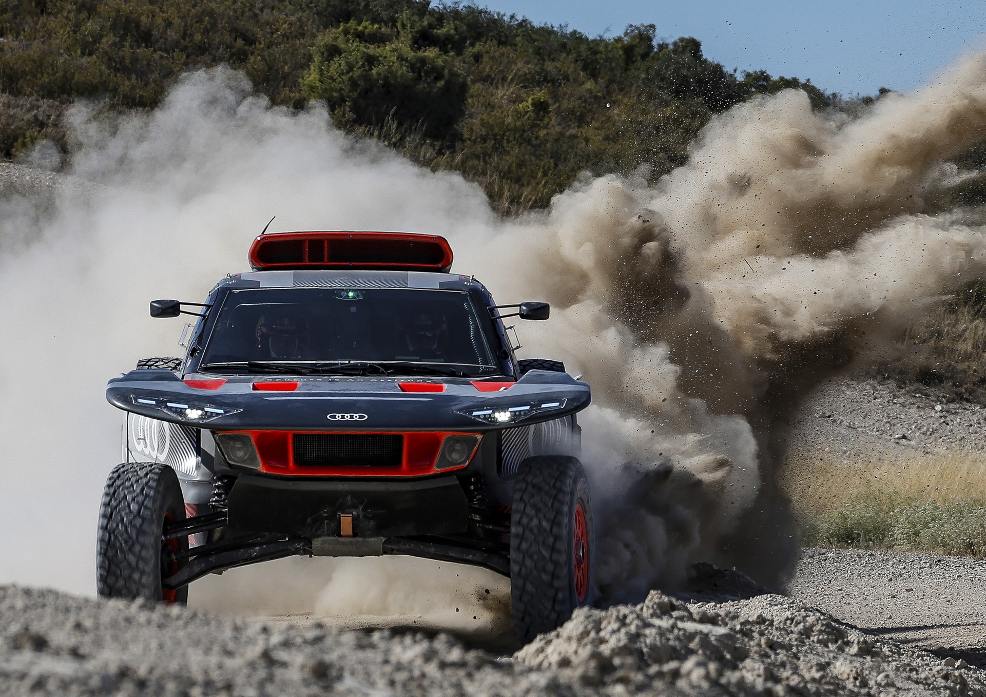 Audi Revamps Its RS Q E-Tron E2 Electric-Driven But Gas-Charged Dakar Racer For 2023