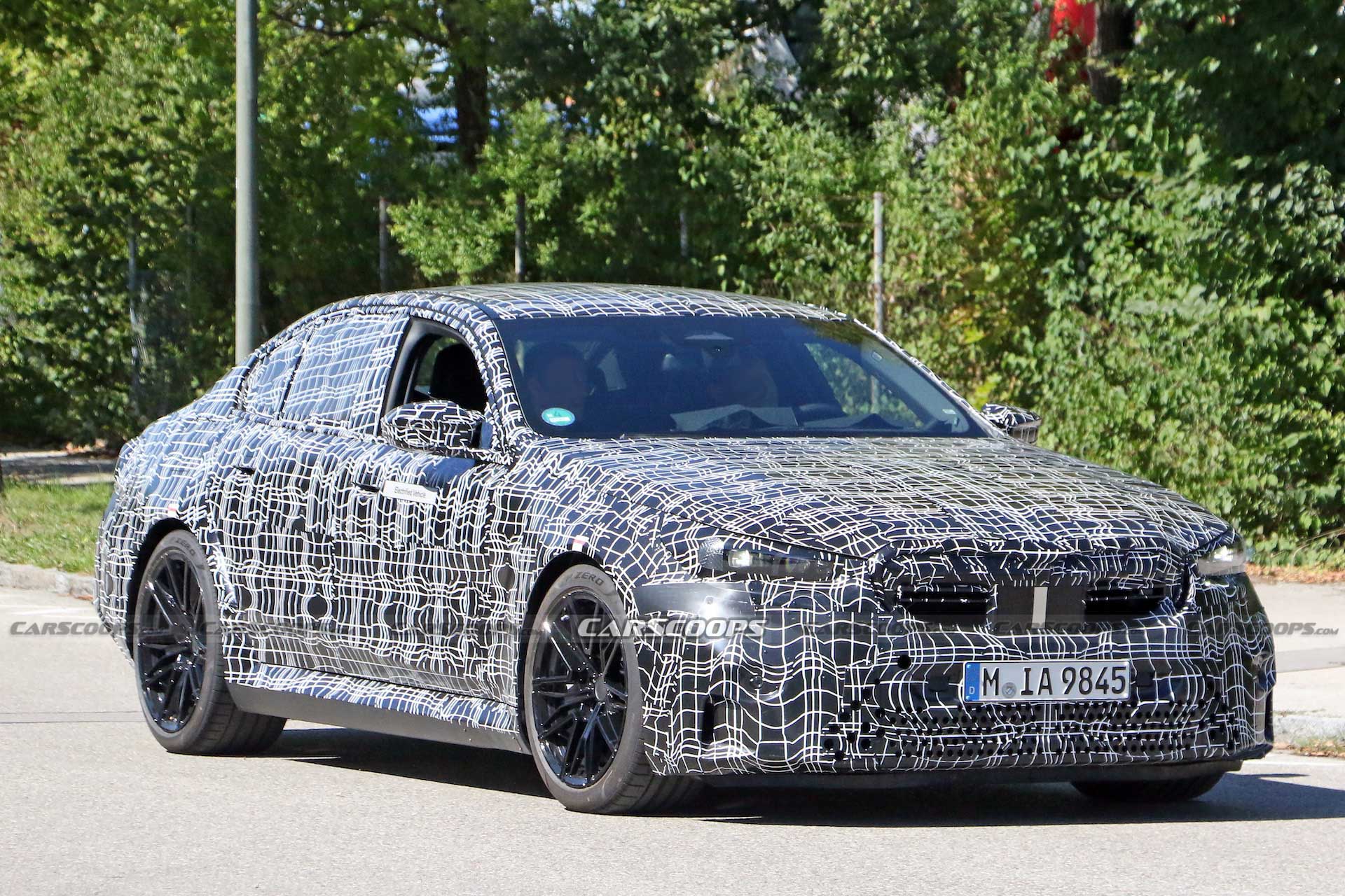 2024 BMW M5 Hybrid Prototype Drops Arch Flares, Shows Glimpse Of M4 CSL-Style Grille