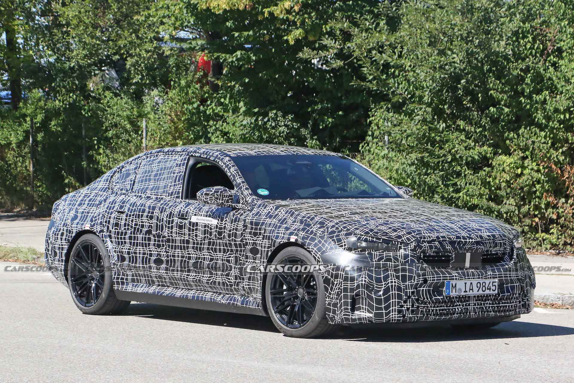 2024 BMW M5 Hybrid Prototype Drops Arch Flares, Shows Glimpse Of M4 CSL-Style Grille