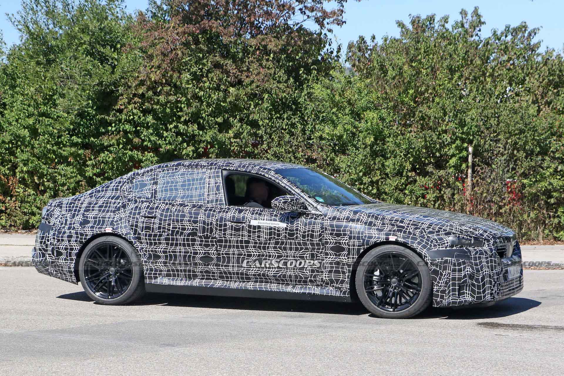 2024 BMW M5 Hybrid Prototype Drops Arch Flares, Shows Glimpse Of M4 CSL-Style Grille