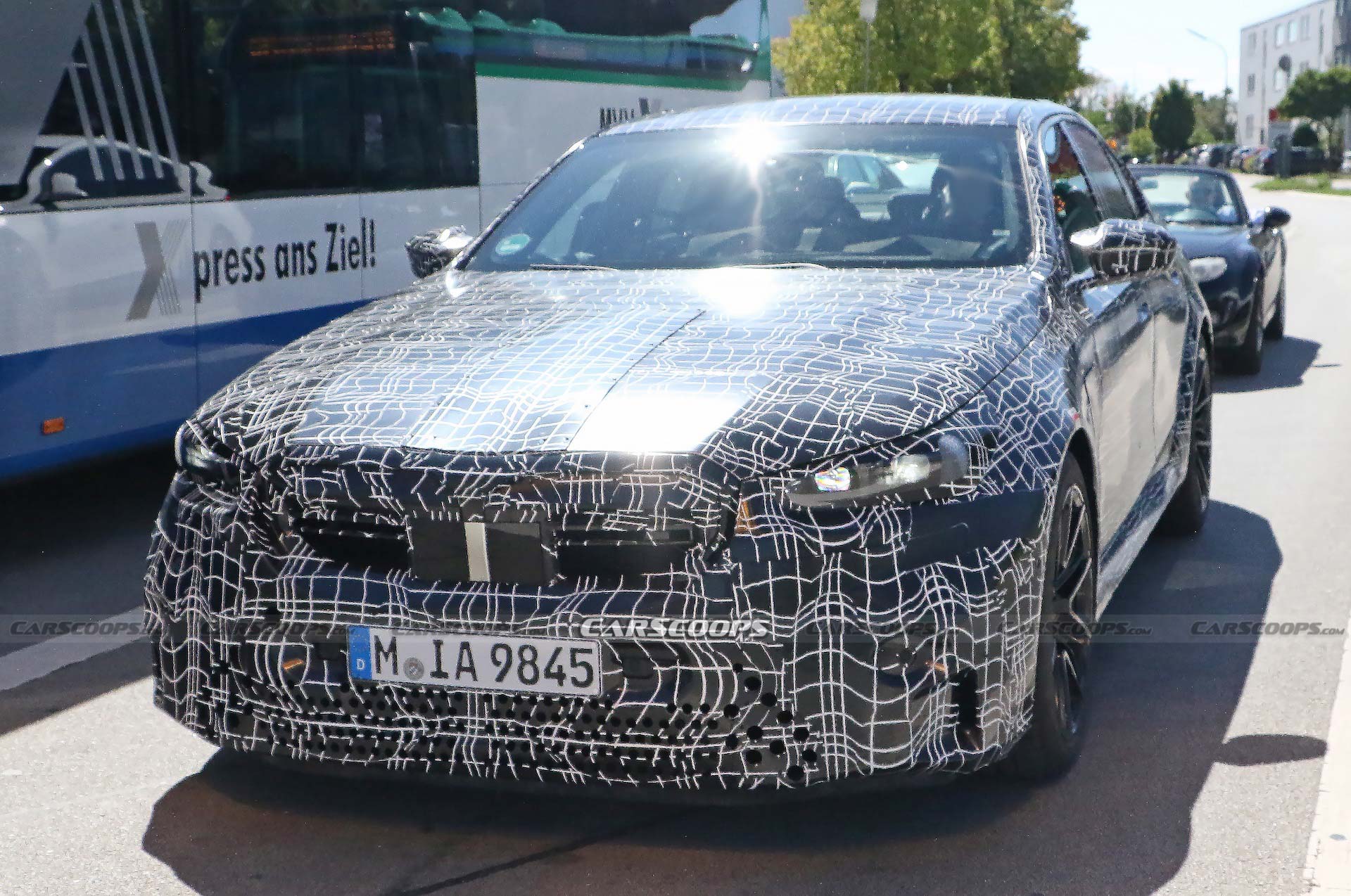 2024 BMW M5 Hybrid Prototype Drops Arch Flares, Shows Glimpse Of M4 CSL-Style Grille