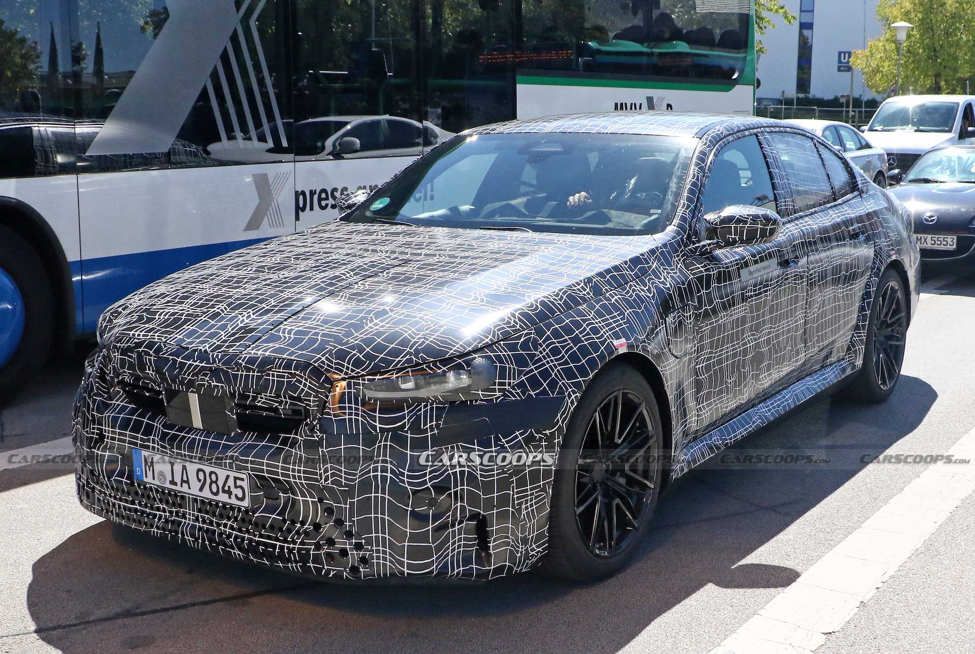 2024 BMW M5 Hybrid Prototype Drops Arch Flares, Shows Glimpse Of M4 CSL-Style Grille