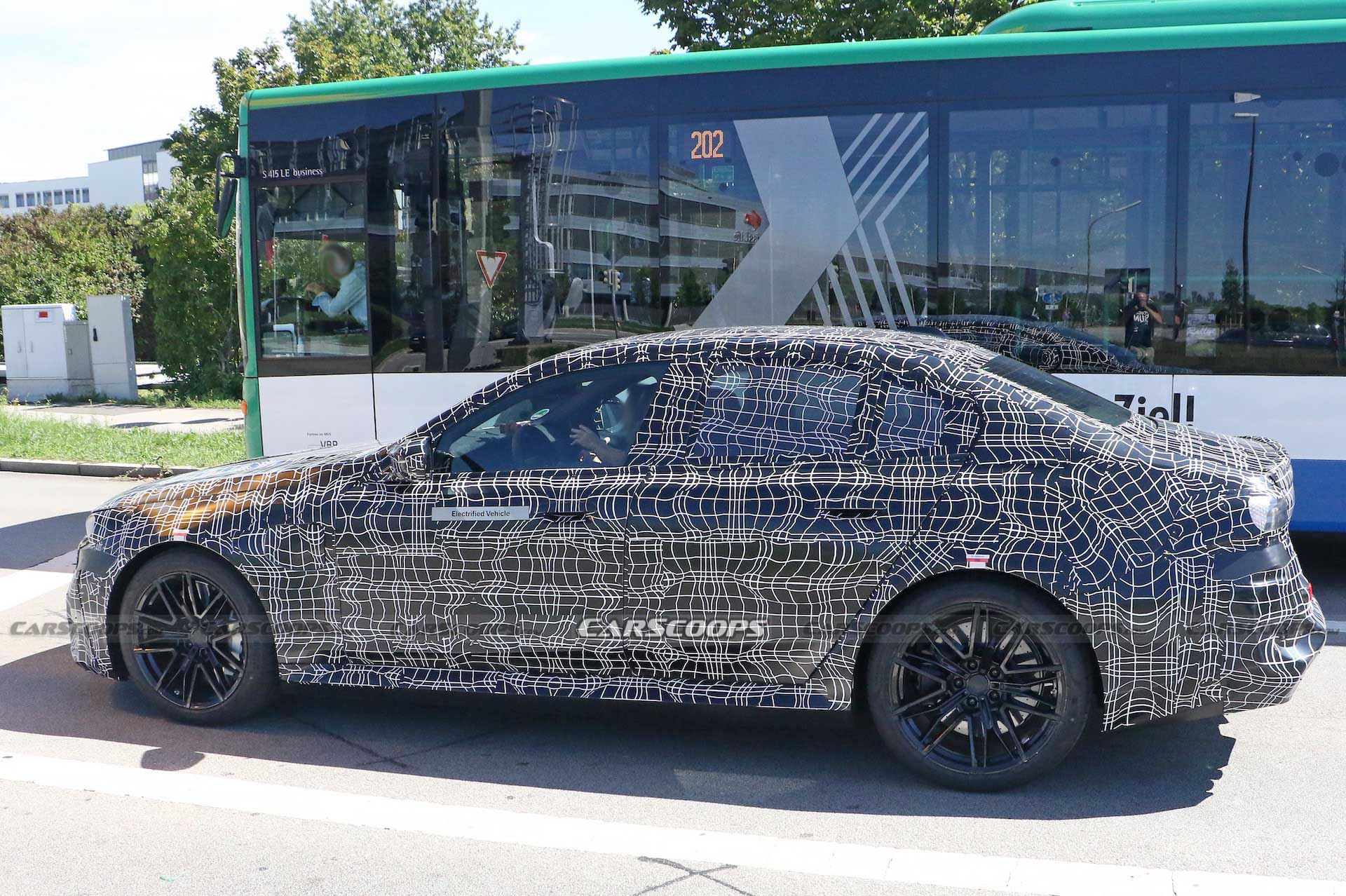 2024 BMW M5 Hybrid Prototype Drops Arch Flares, Shows Glimpse Of M4 CSL-Style Grille