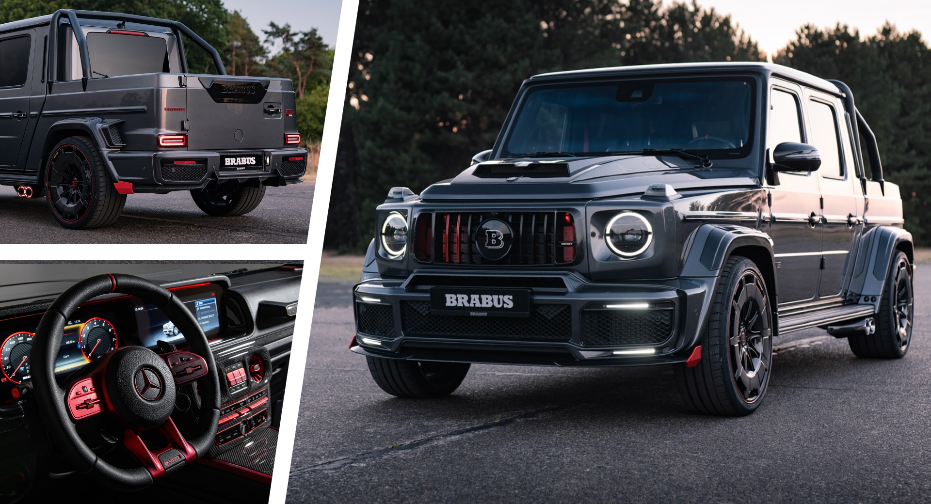 New Brabus P 900 Rocket Edition Is An Insane G-Wagen Pickup Truck With 888  HP