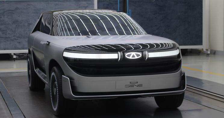 Chery’s Four-Seater Gene Concept Previews A Robocop-Style Future