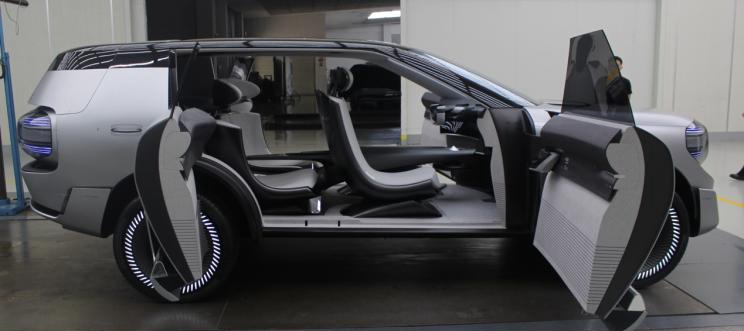 Chery’s Four-Seater Gene Concept Previews A Robocop-Style Future