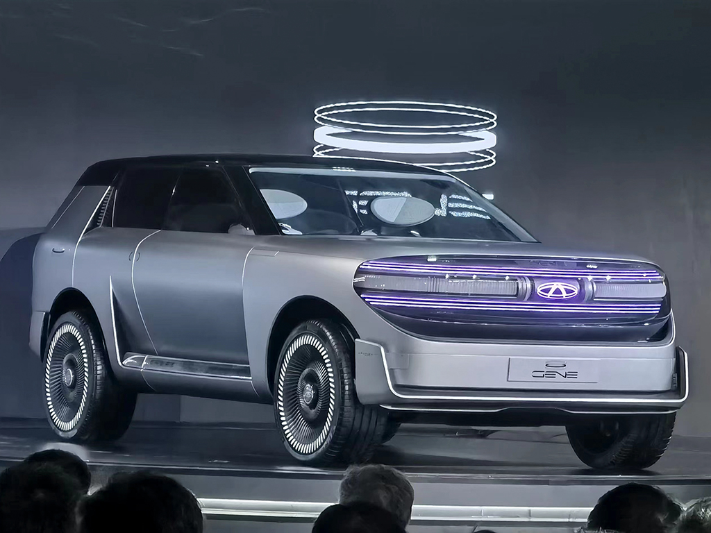 Chery’s Four-Seater Gene Concept Previews A Robocop-Style Future