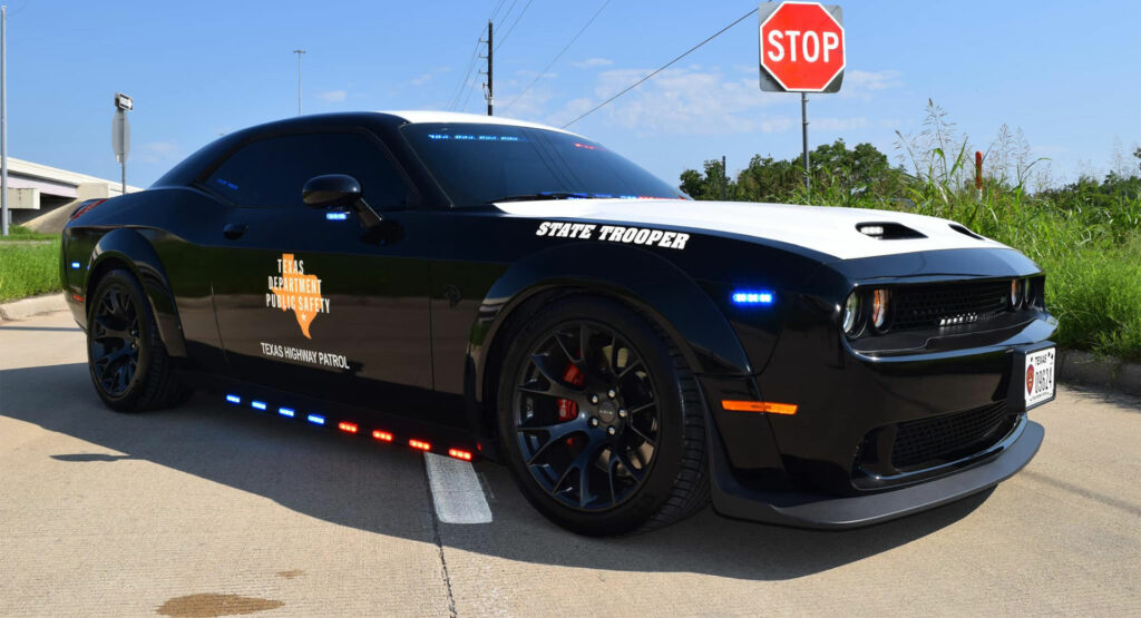  Street Racer’s Seized 1080 HP Dodge Challenger SRT Hellcat Redeye Is Now Serving Texas Police