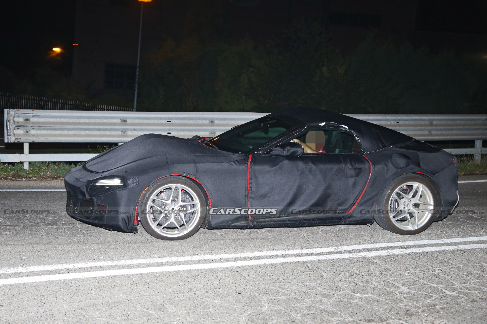 Ferrari Roma Spider Prototype Caught Testing With Heavy Camouflage