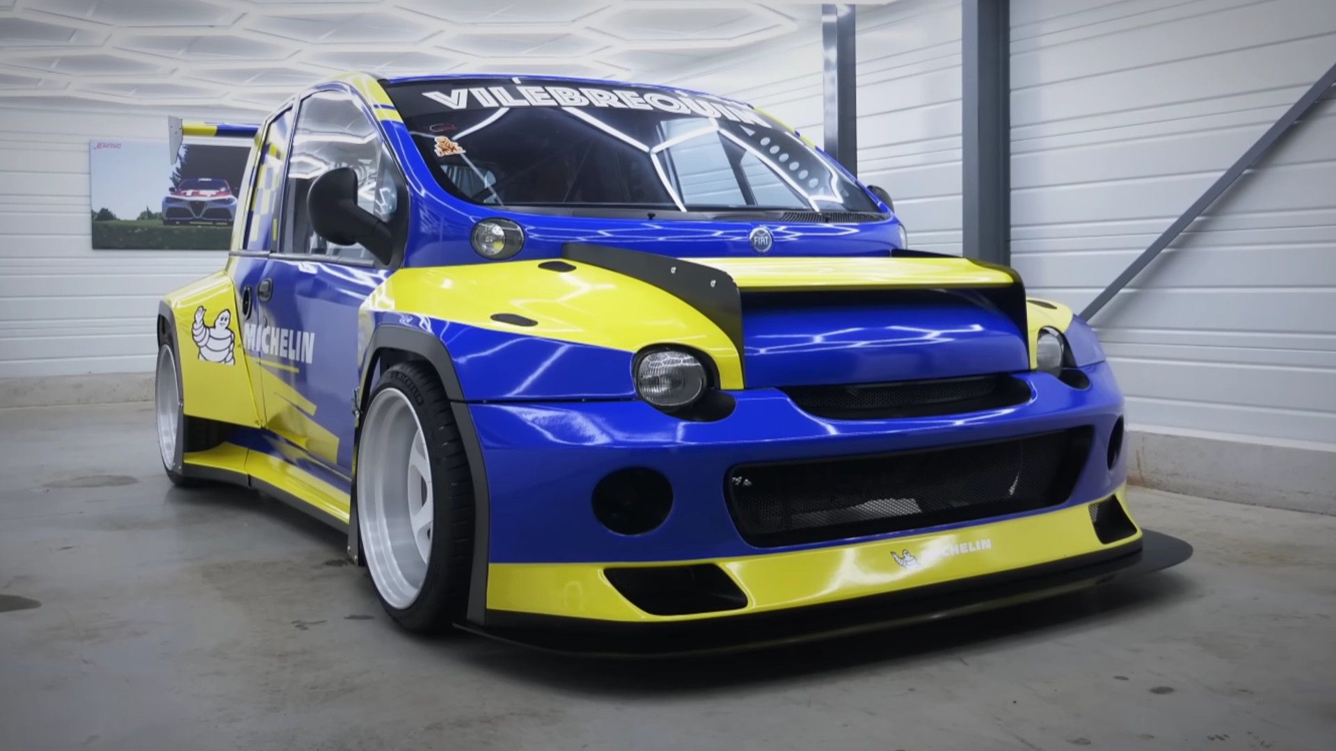 Crazy Fiat Multipla With Wide Bodykit And 1,000-HP V8 Is Coming To 2022 Paris Motor Show