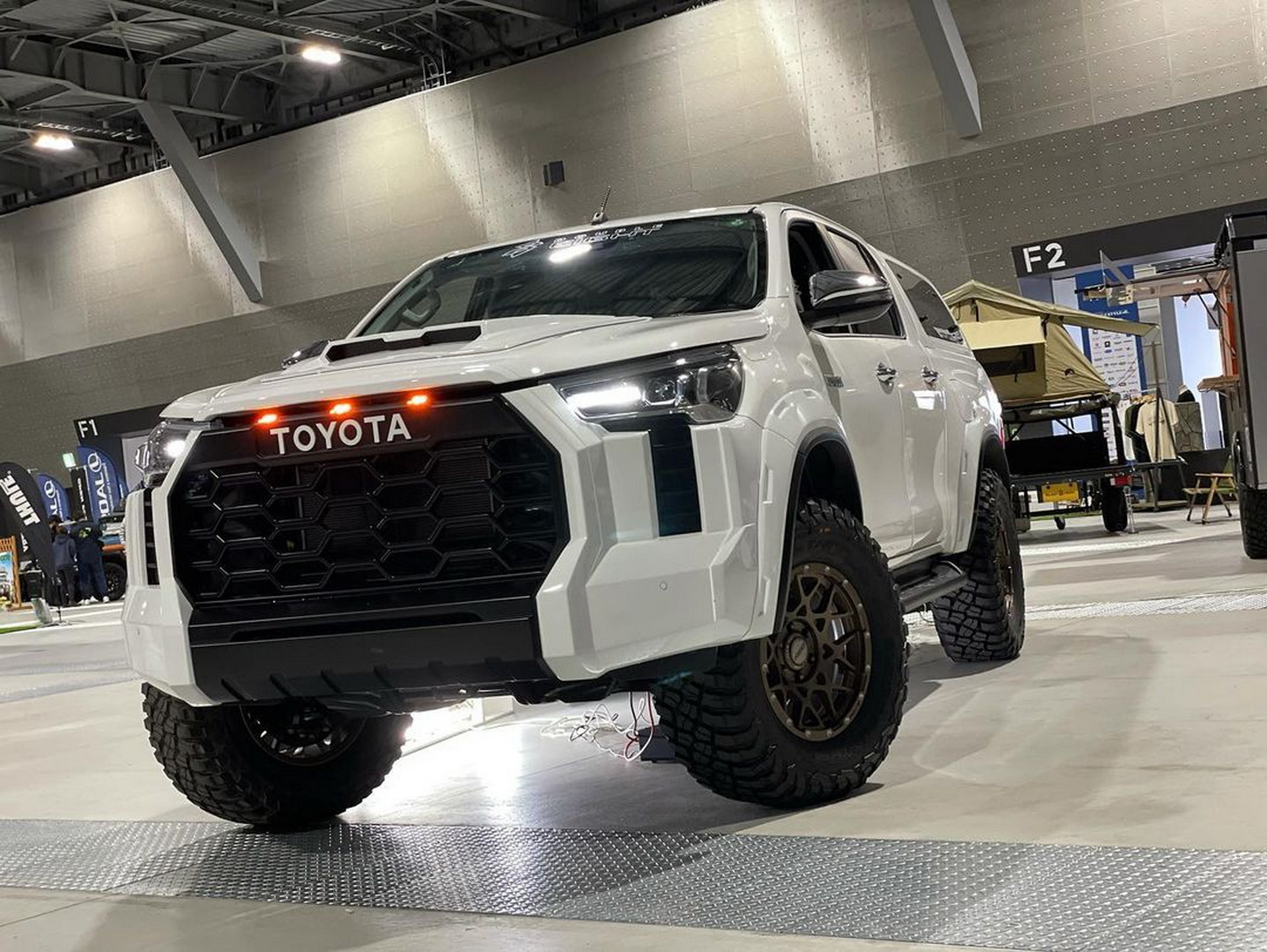 Toyota Hilux Gets A Tundra Face Transplant By Japanese Tuner GMG Double Eight