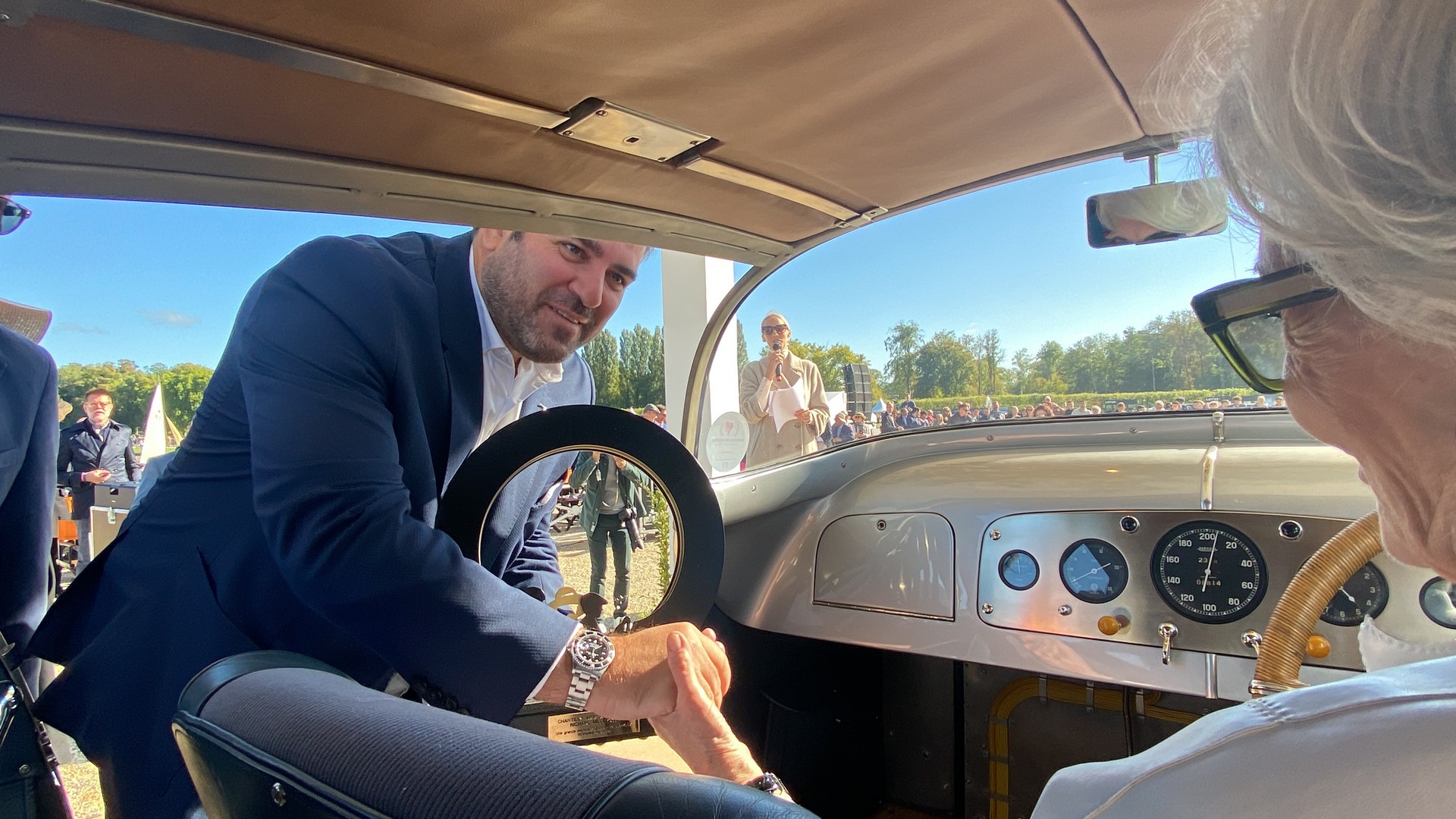 Hispano Suiza Carmen Poses Alongside The Classic That Inspired It