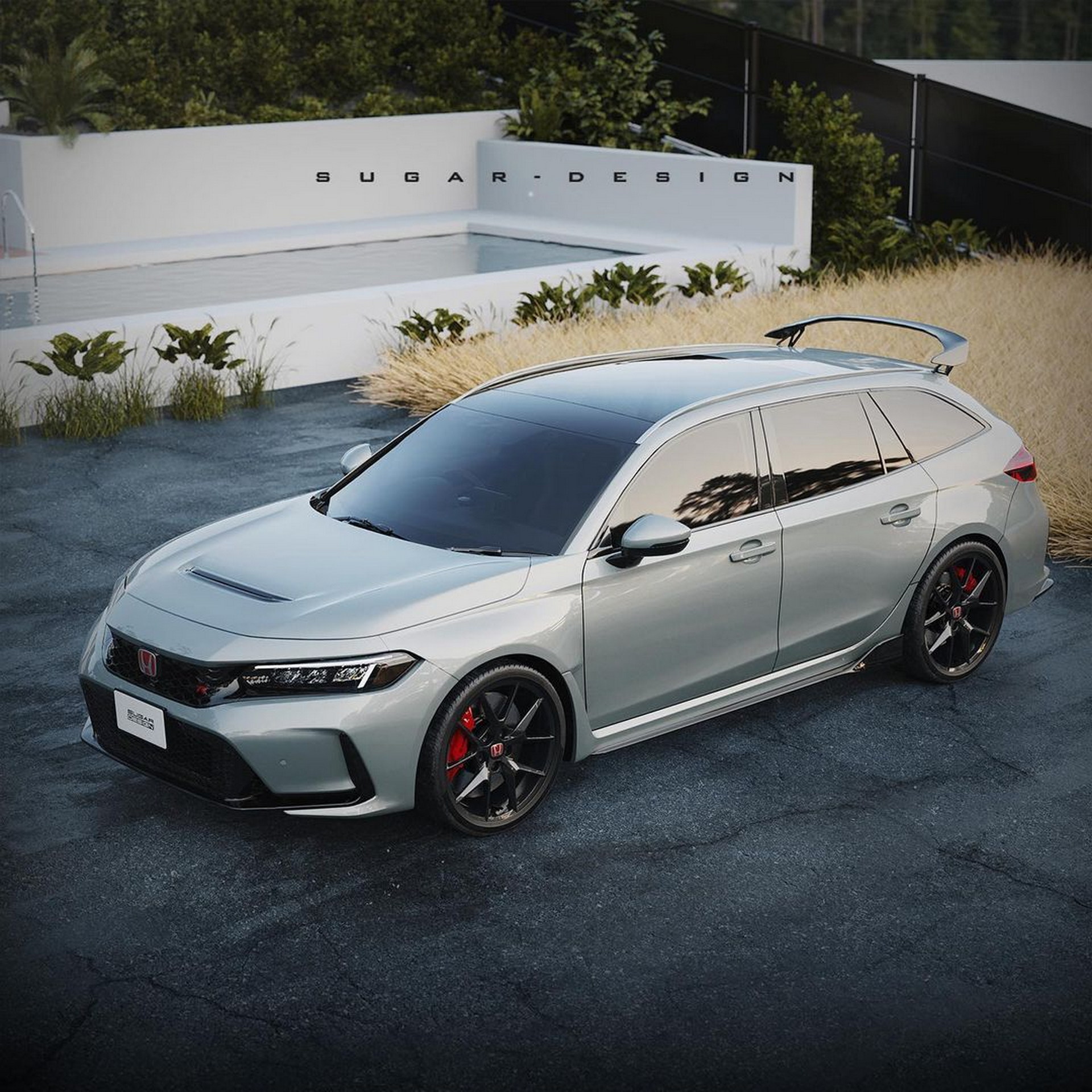 A 2023 Honda Civic Type R Sport Wagon Would Be Epic, Too Bad It’s Just A Render