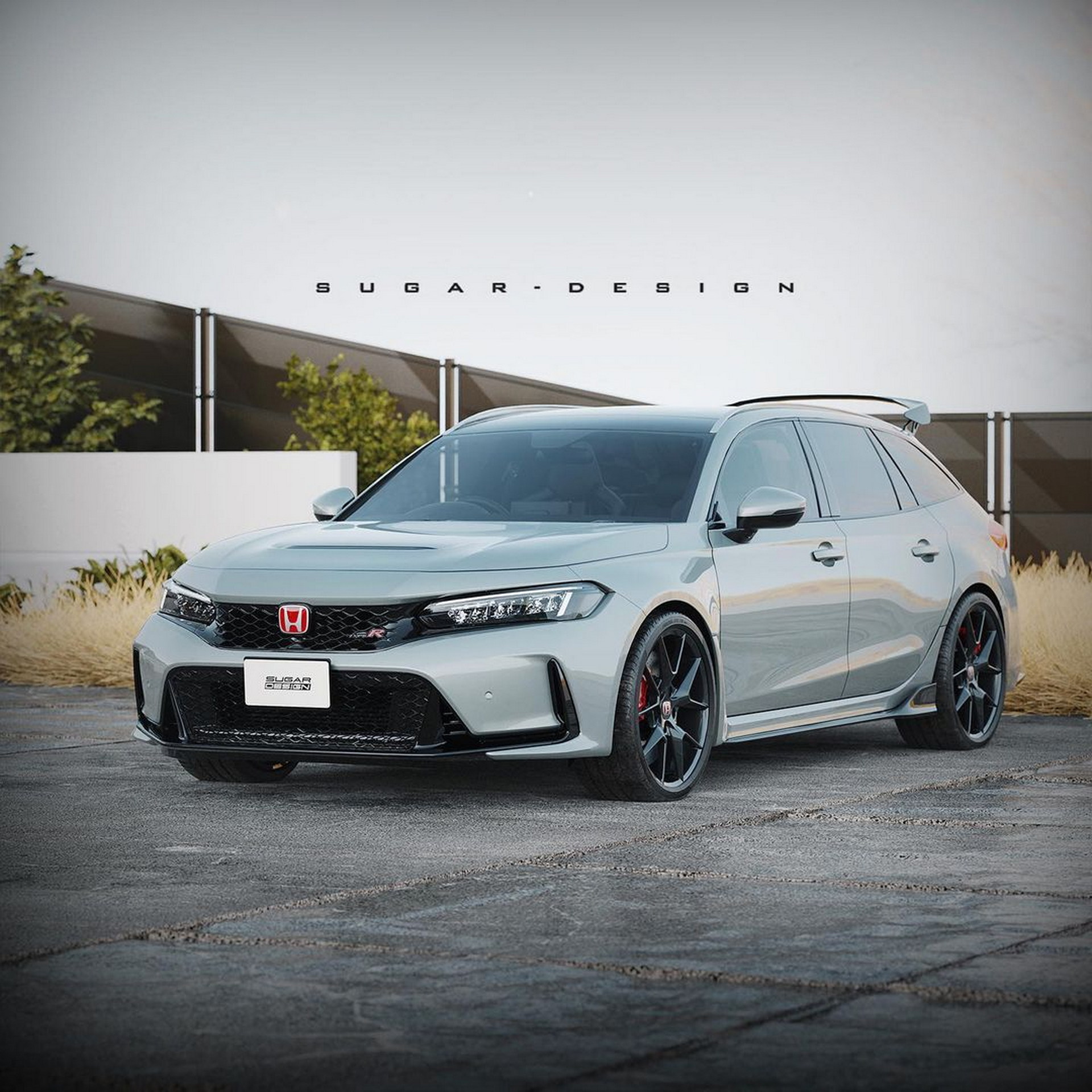 A 2023 Honda Civic Type R Sport Wagon Would Be Epic, Too Bad It’s Just A Render