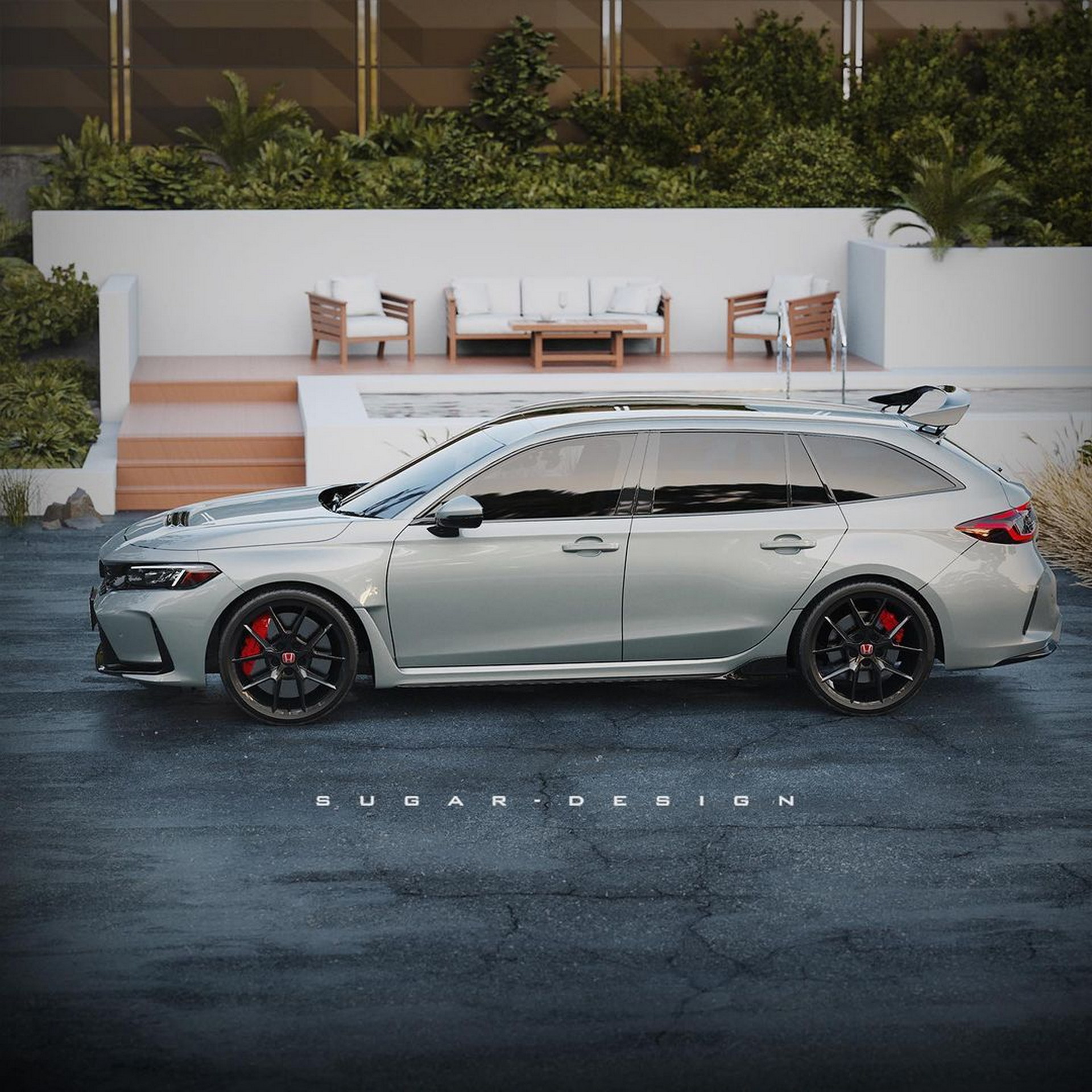 A 2023 Honda Civic Type R Sport Wagon Would Be Epic, Too Bad It’s Just A Render