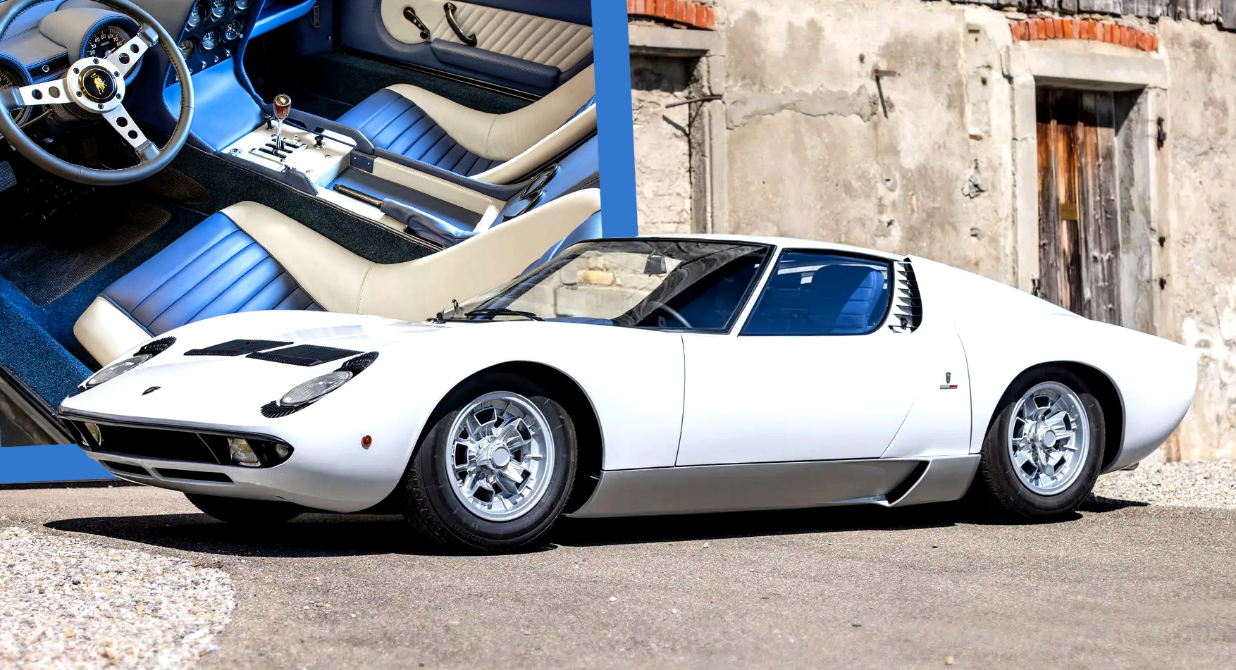 Cette Lamborghini Miura de 1968 avait un V8 Chevy sous le capot, mais heureusement, plus maintenant