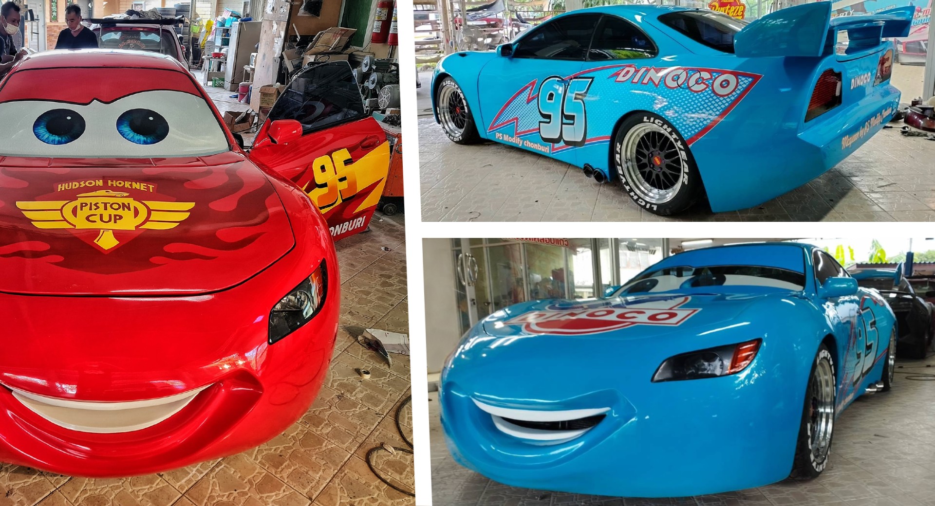 Thai Shop Builds Real-Life Replicas Of Lightning McQueen Based On The  Toyota Celica