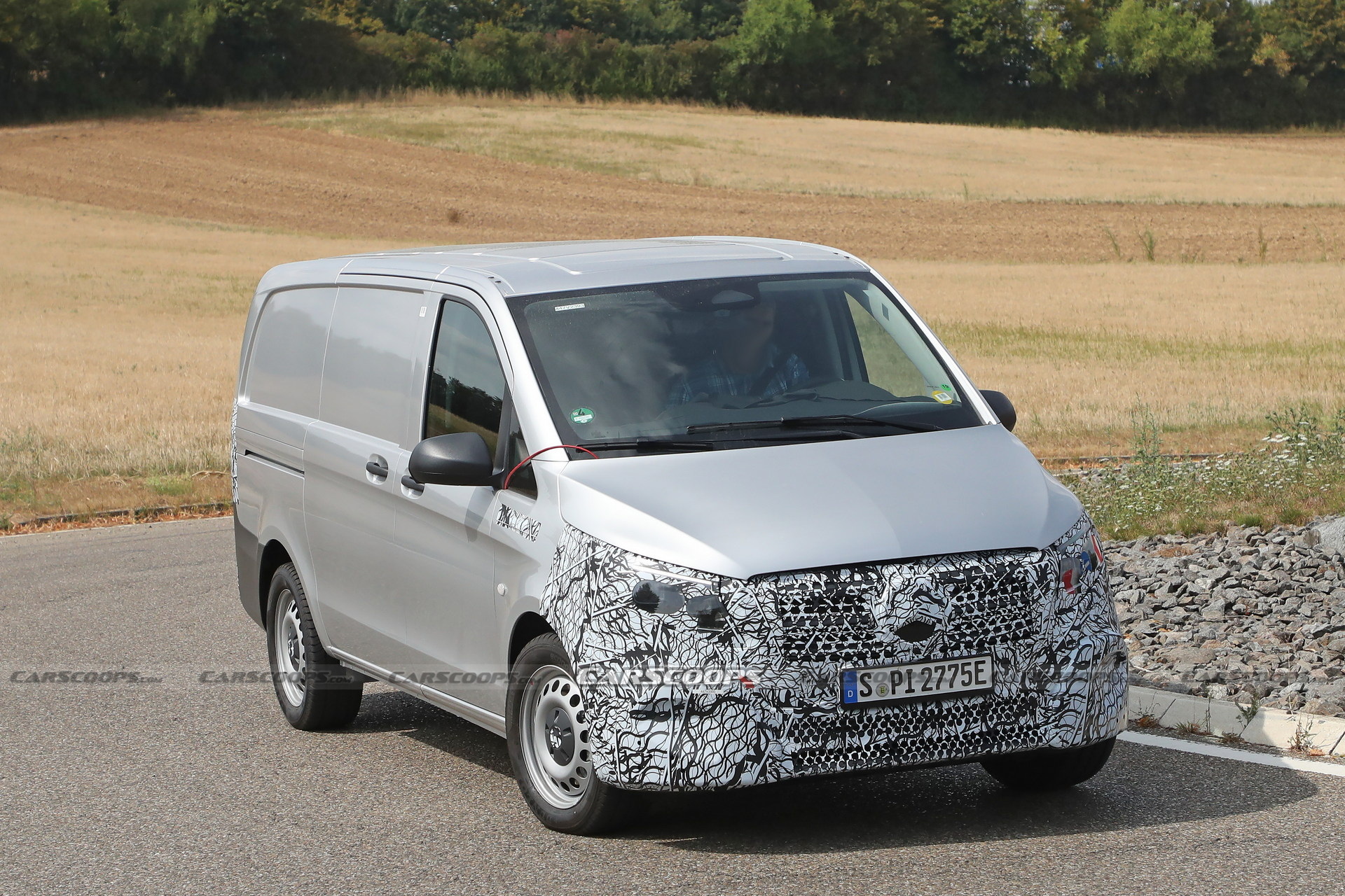 2024 Mercedes-Benz Vito Facelift Spied Hiding Its New Face