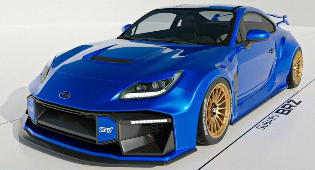  A Subaru BRZ STi Ain’t Happening But This Designer Rendered A Widebody One Anyway