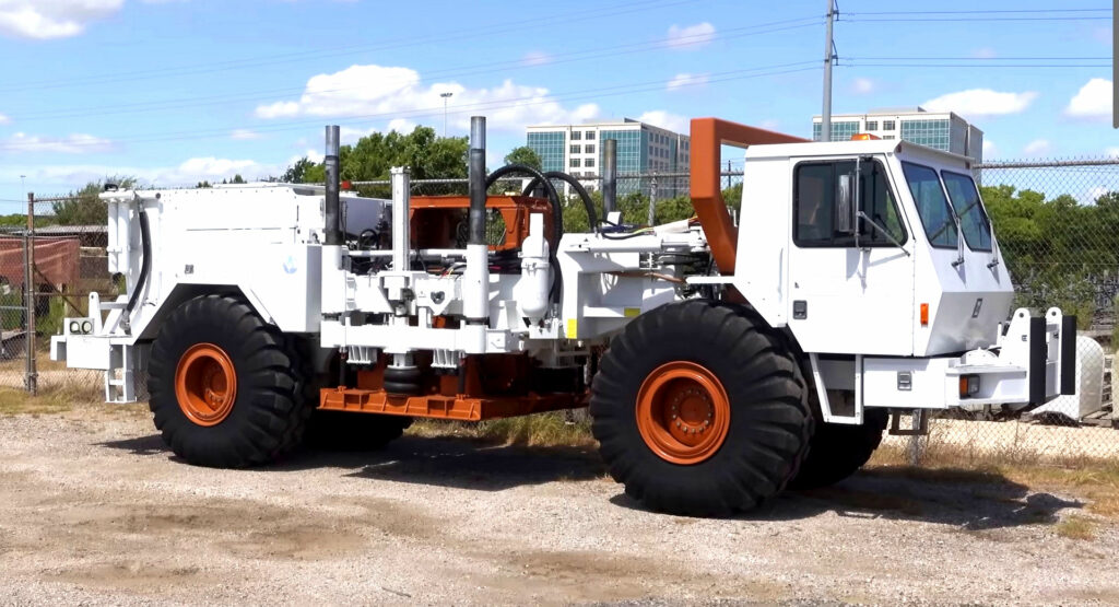  This Gargantuan Truck Is Called The T-Rex And It Makes Earthquakes