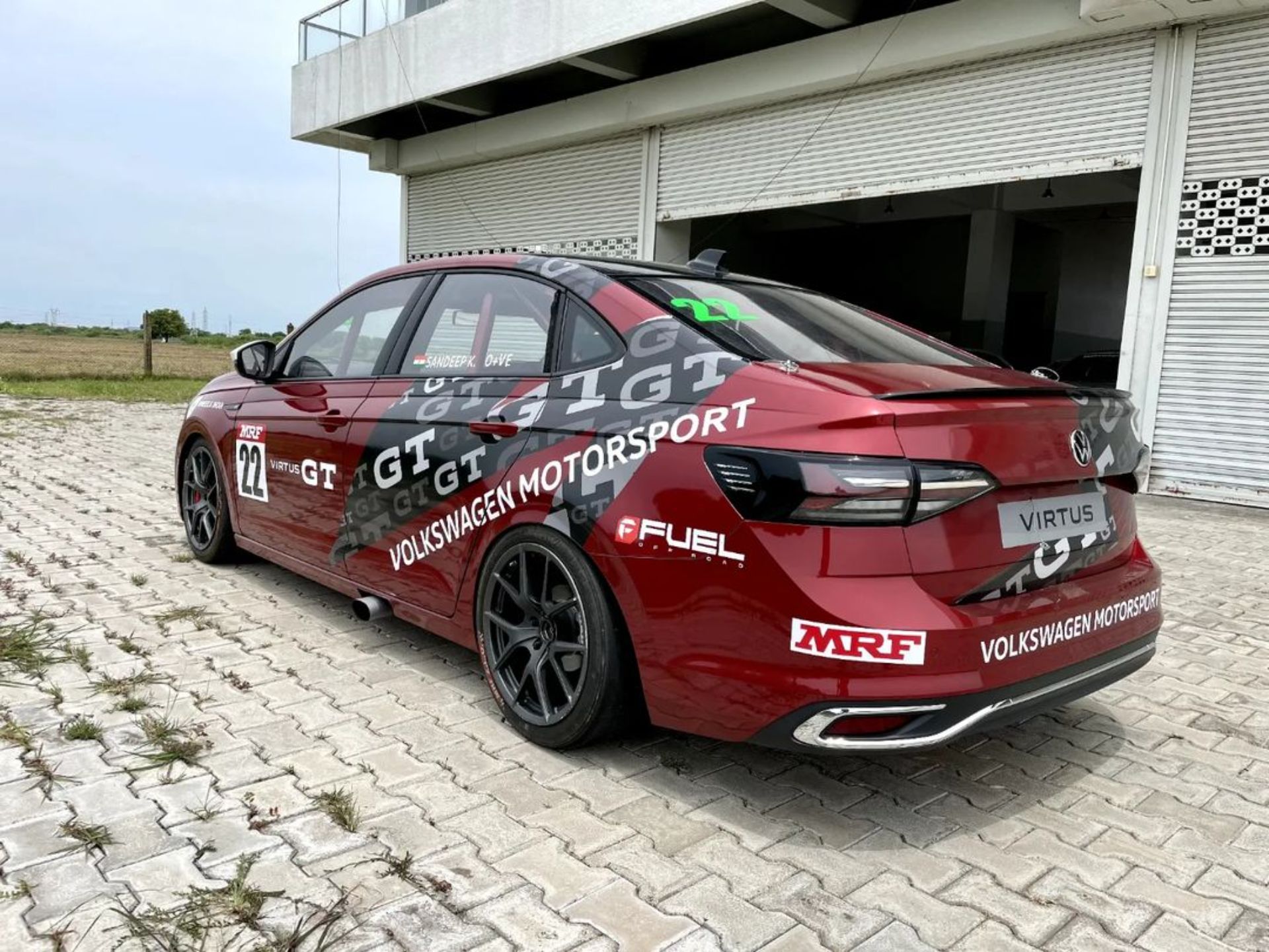 VW Virtus GT Converted Into A Racecar For The Indian Touring Championship