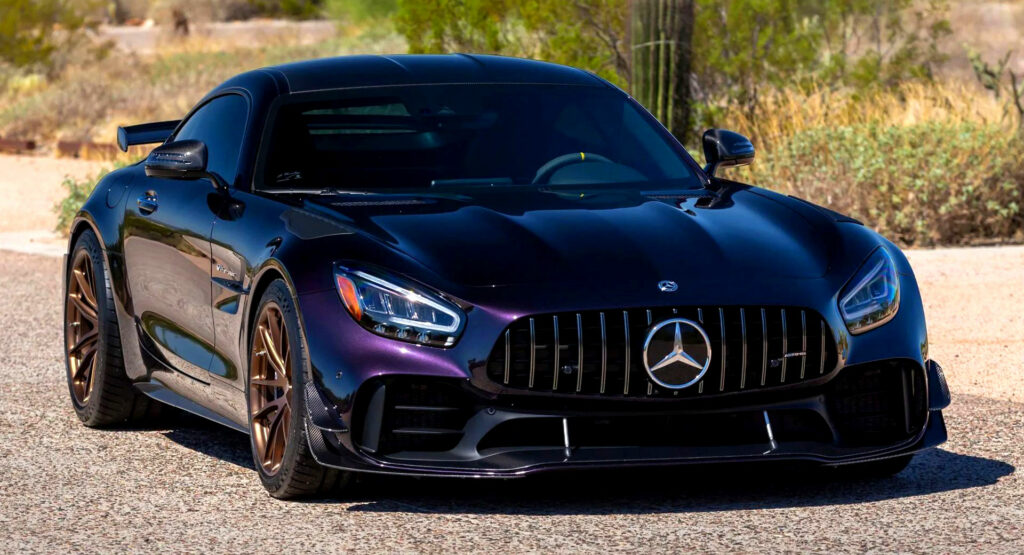 Deep Purple Mercedes-AMG GT R Pro Laden With Carbon Looks Near Perfect