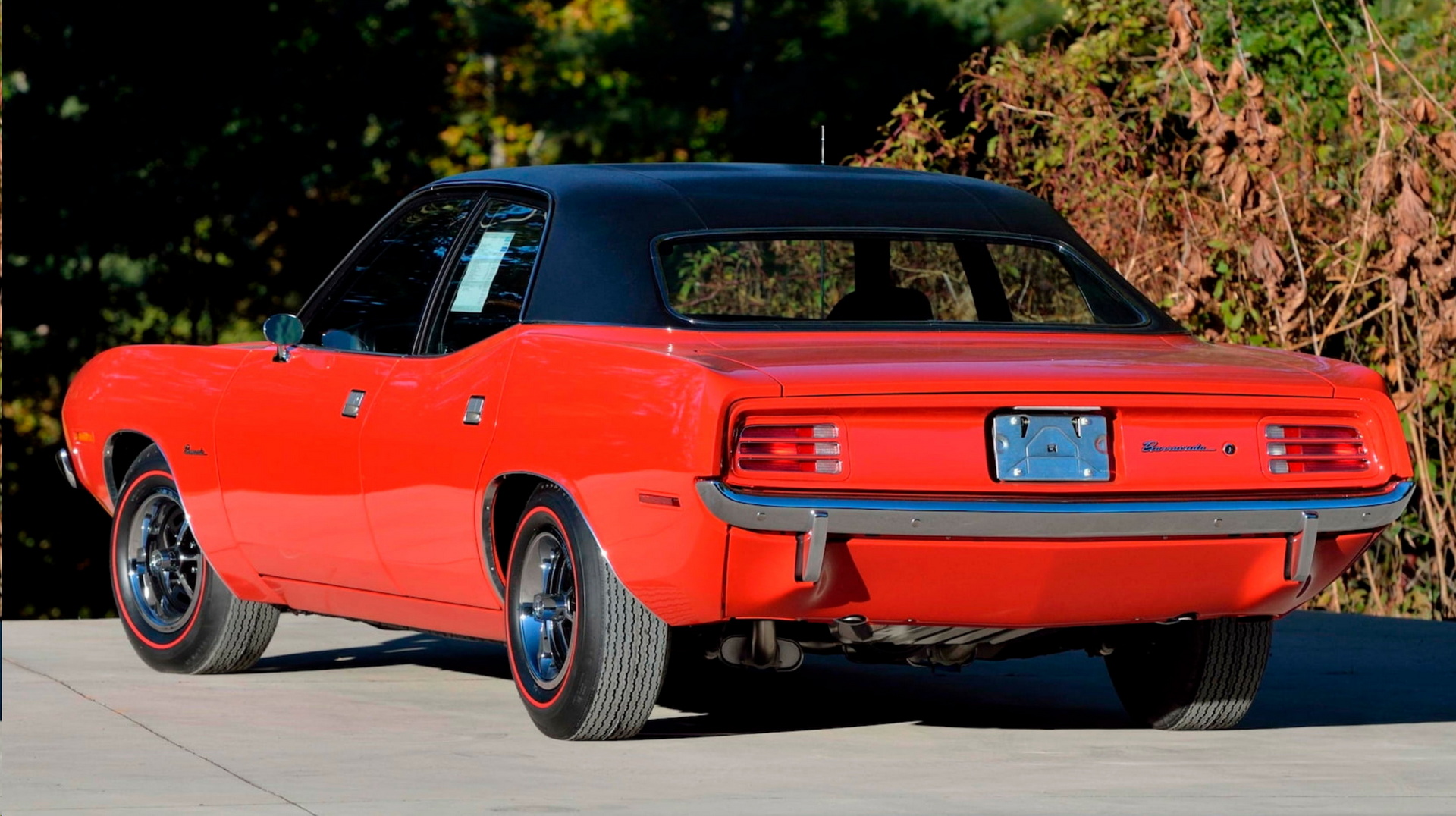 This 1970 Plymouth Barracuda Went To The SEMA Convention Cosplaying As A Four-Door Sedan