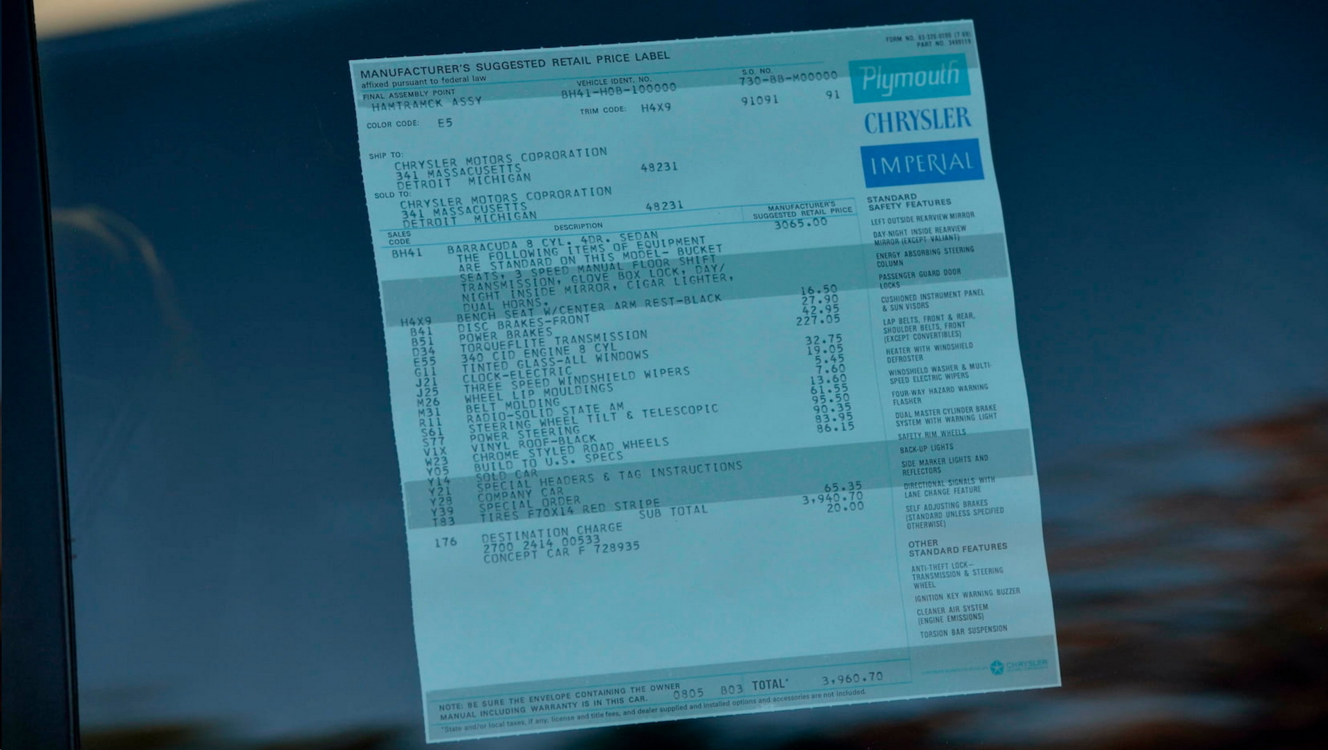 This 1970 Plymouth Barracuda Went To The SEMA Convention Cosplaying As A Four-Door Sedan