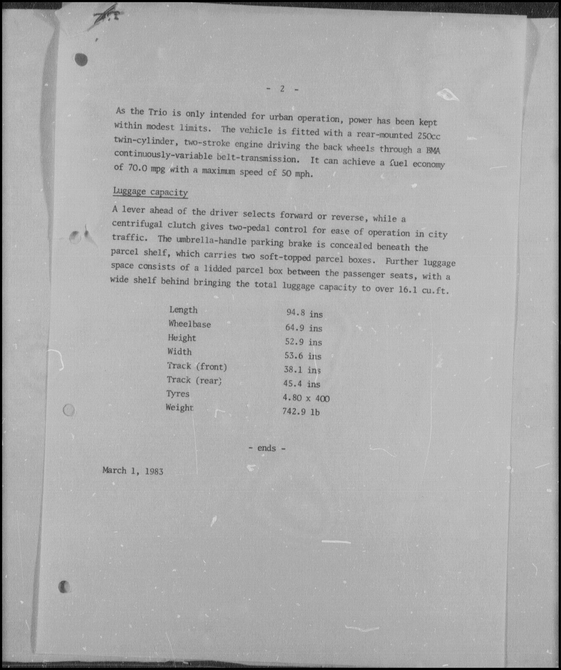 Would You Drop Half-A-Million Dollars On A 1983 Ford Ghia Trio Microcar Concept?