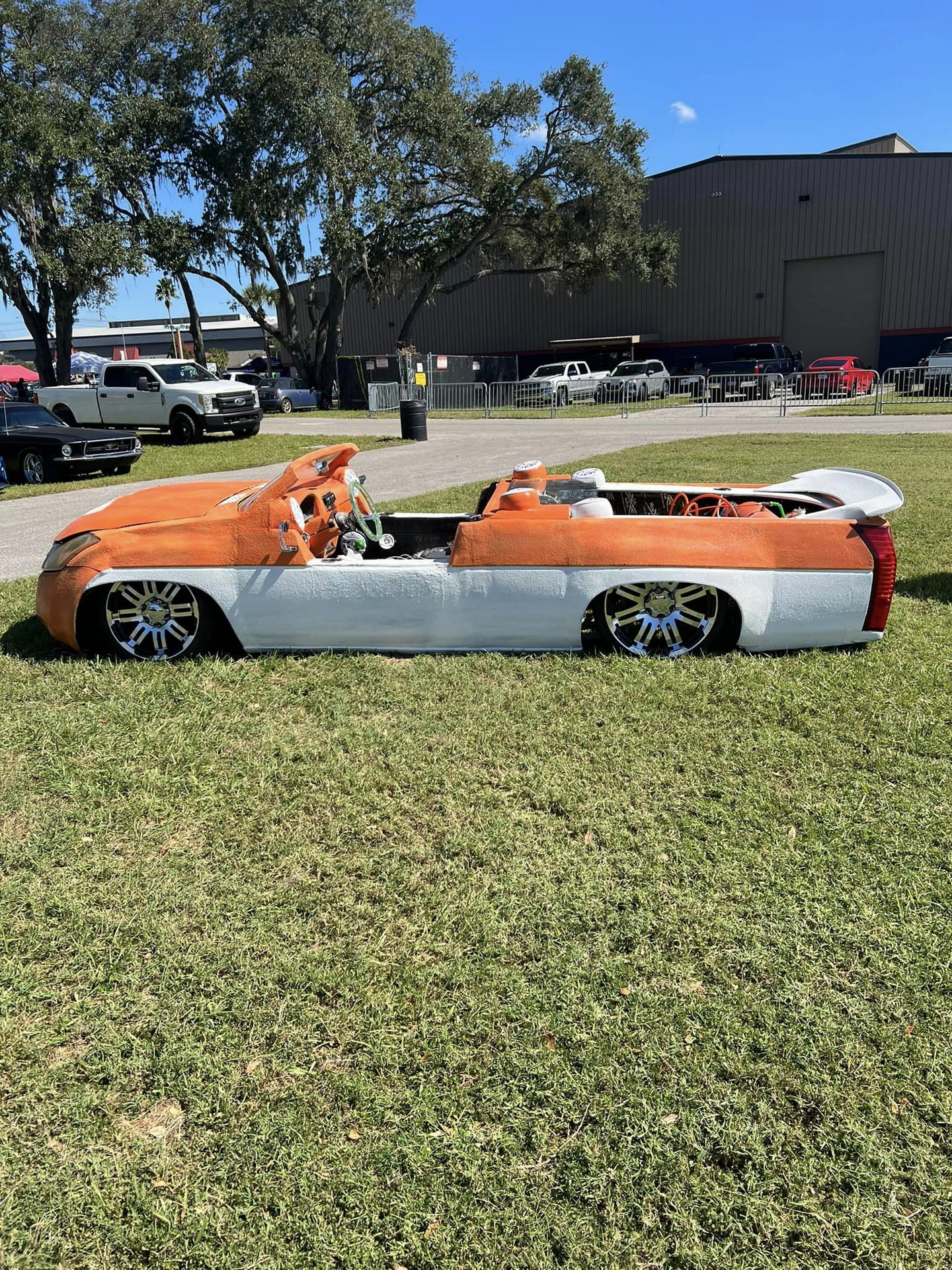 Tricked Nissan Covered In Bedliner With A Murano Face And A Cadillac Tail Ain’t No Treat