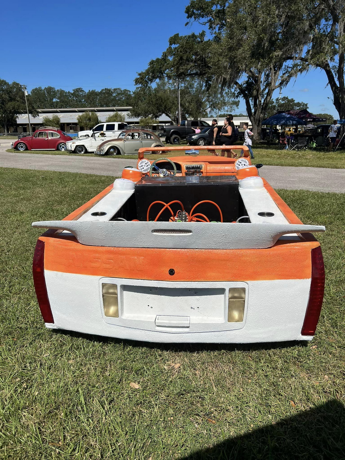 Tricked Nissan Covered In Bedliner With A Murano Face And A Cadillac Tail Ain’t No Treat