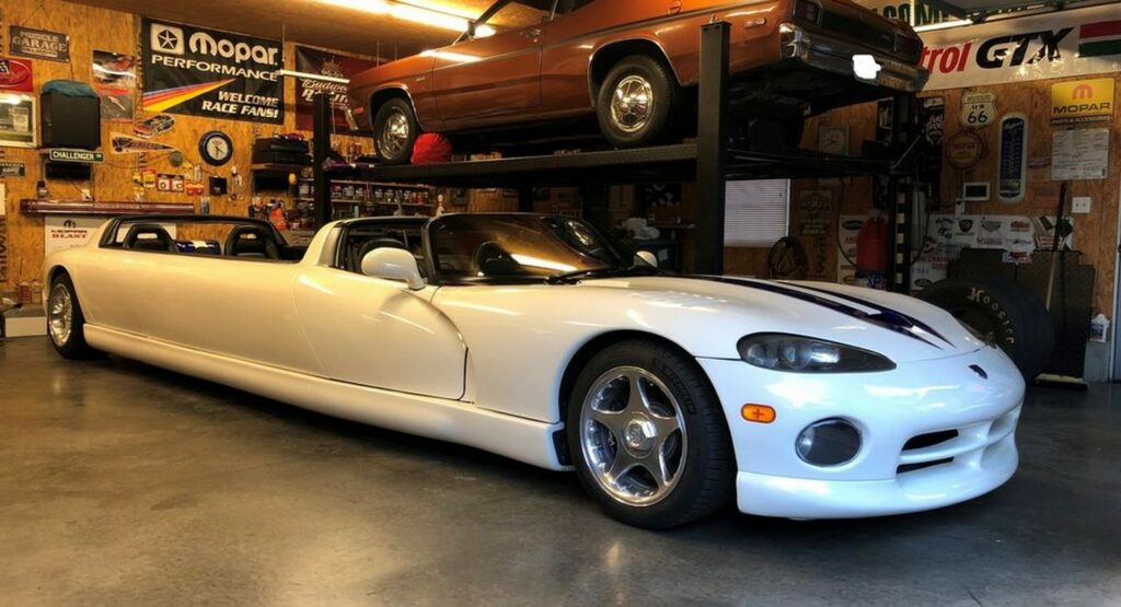  This 25 Footlong 1996 Dodge Viper RT/10 Limo Is Business In The Front And Party In The Back