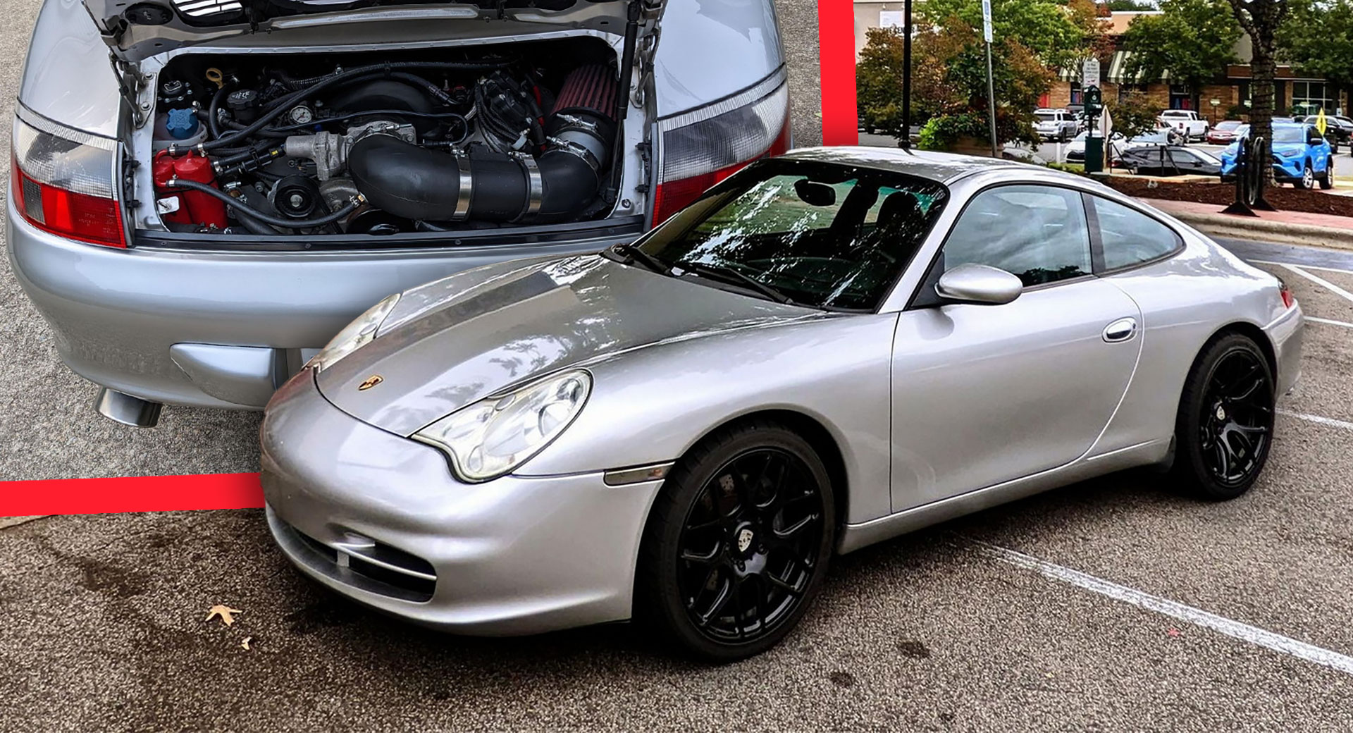 De l’eau sous le capot ?  Cette Porsche 911 2002 est propulsée par un Pontiac G8 GT V8 de 6,0 litres
