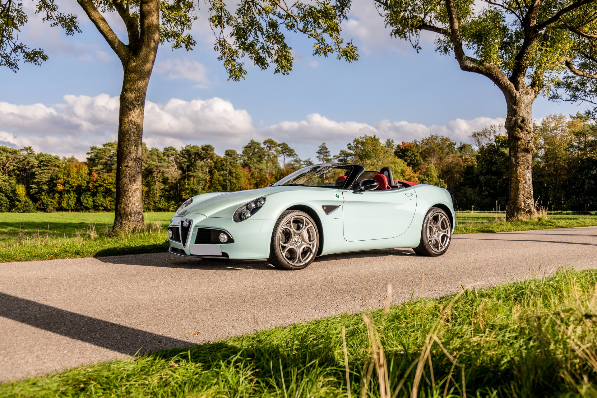 Super Rare, Super Gorgeous Blu Celeste Alfa Romeo 8C Spider Could Be Yours