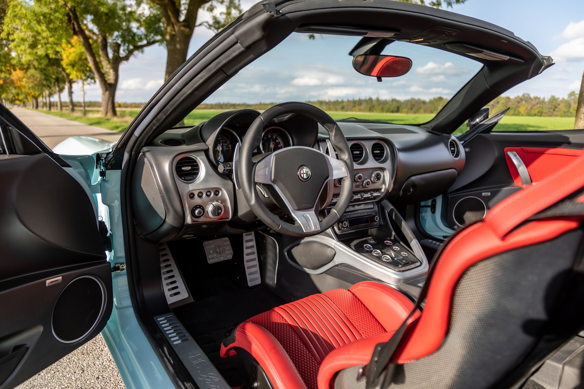 Super Rare, Super Gorgeous Blu Celeste Alfa Romeo 8C Spider Could Be Yours