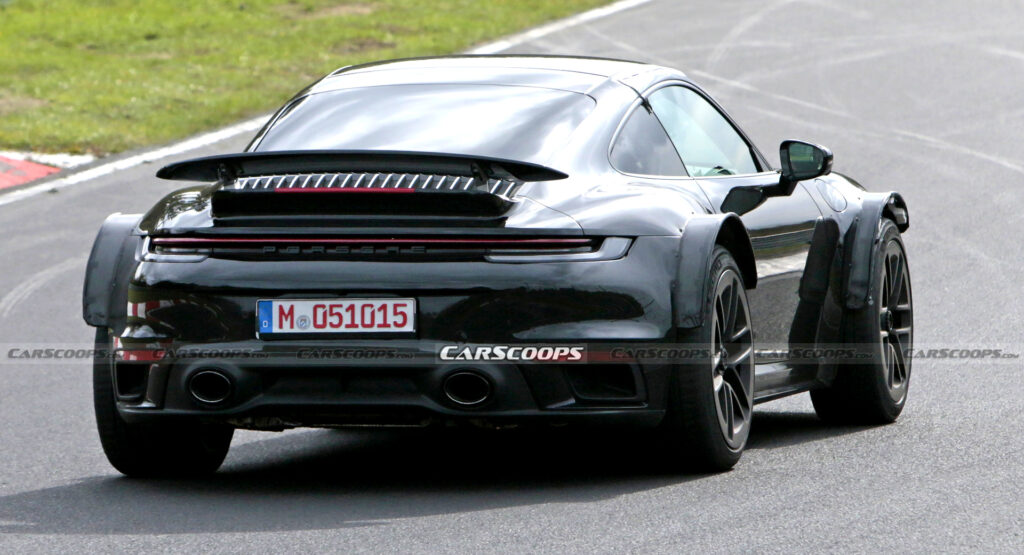  Bizarre Porsche 911 ‘Safari’ Style Test Mule Spied With Widened Tracks And Funky Fenders