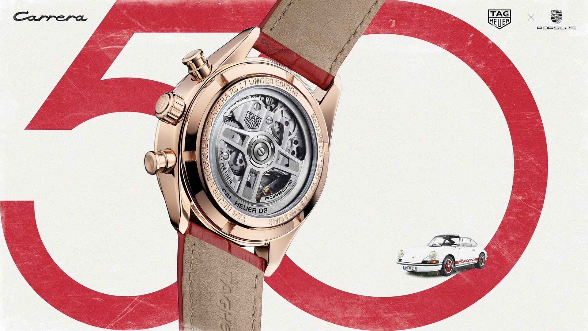 TAG Heuer Unveils Two Timepieces To Honor The 50th Ann. Of Porsche’s 911 Carrera RS 2.7