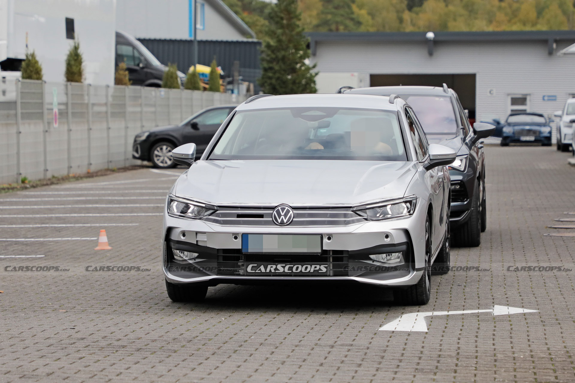 2023 Volkswagen Passat Prototype Hides Sporty Golf Grille Behind Sneaky Disguise