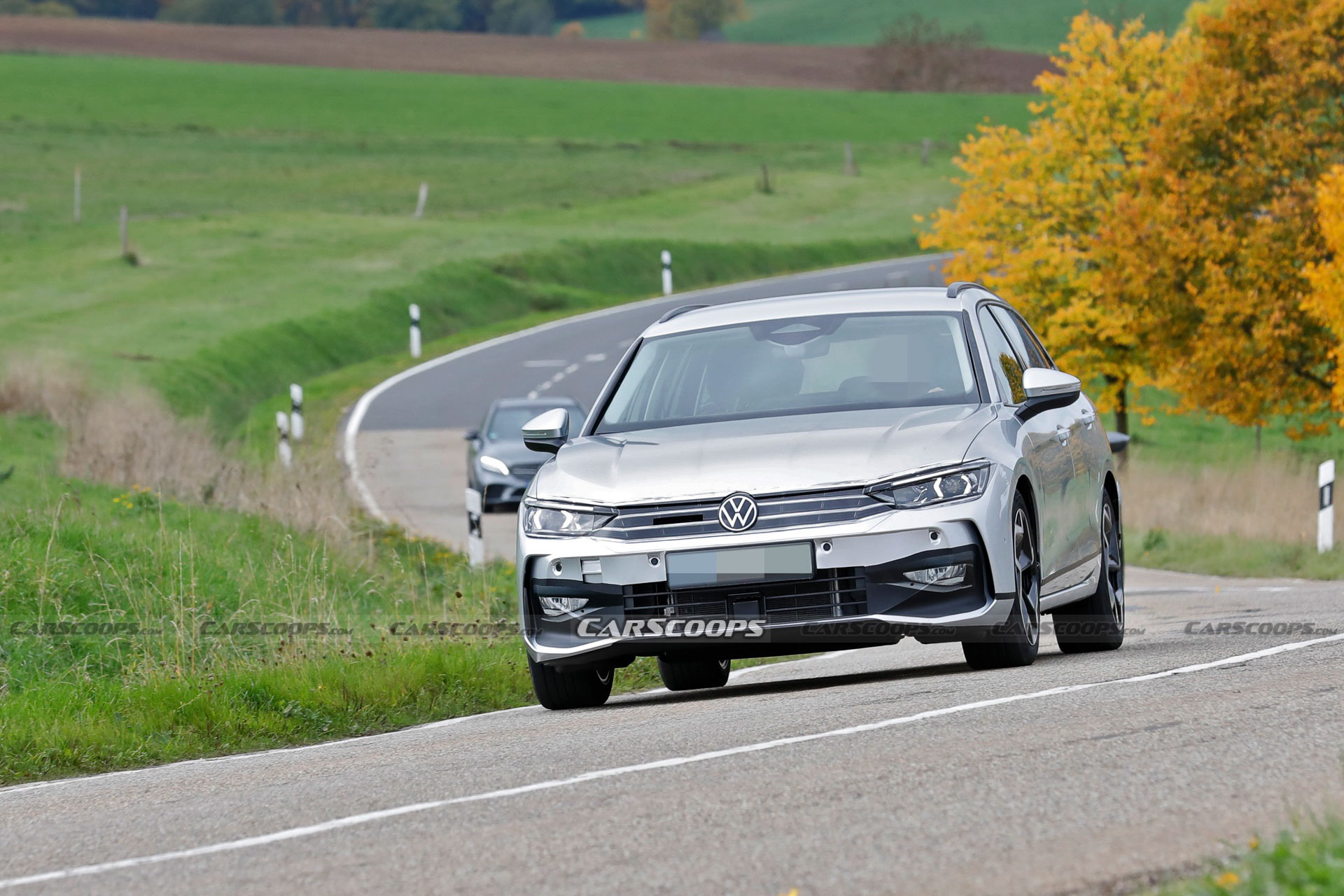 2023 Volkswagen Passat Prototype Hides Sporty Golf Grille Behind Sneaky Disguise
