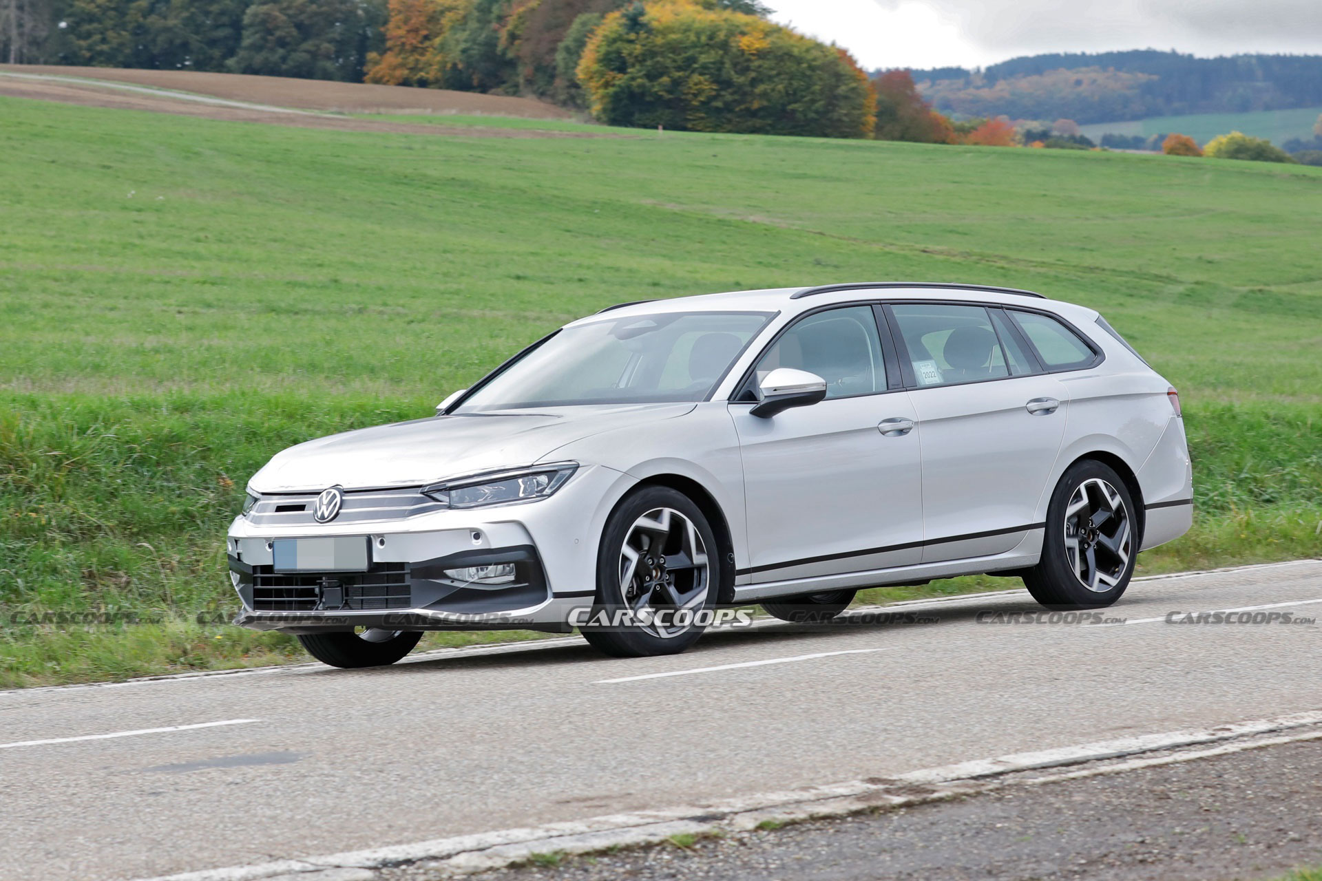 2023 Volkswagen Passat Prototype Hides Sporty Golf Grille Behind Sneaky Disguise