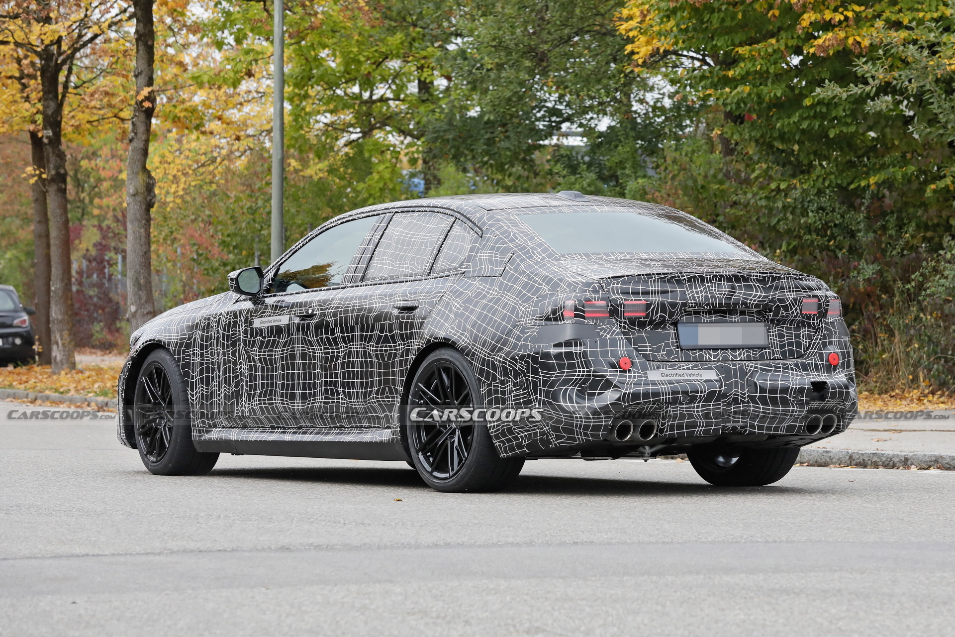 Hybrid 2024 BMW M5 Shows Production Body And Lighting, Looks Refreshingly Reserved