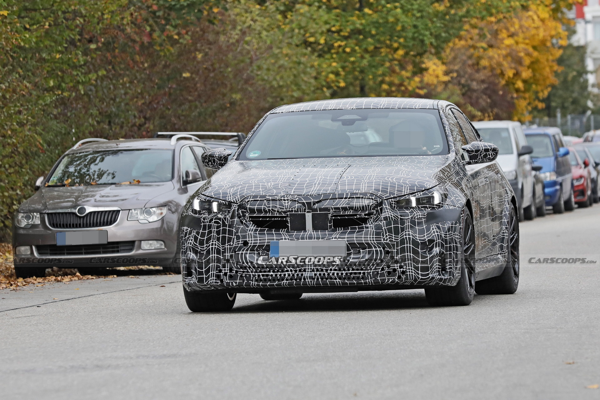 Hybrid 2024 BMW M5 Shows Production Body And Lighting, Looks Refreshingly Reserved