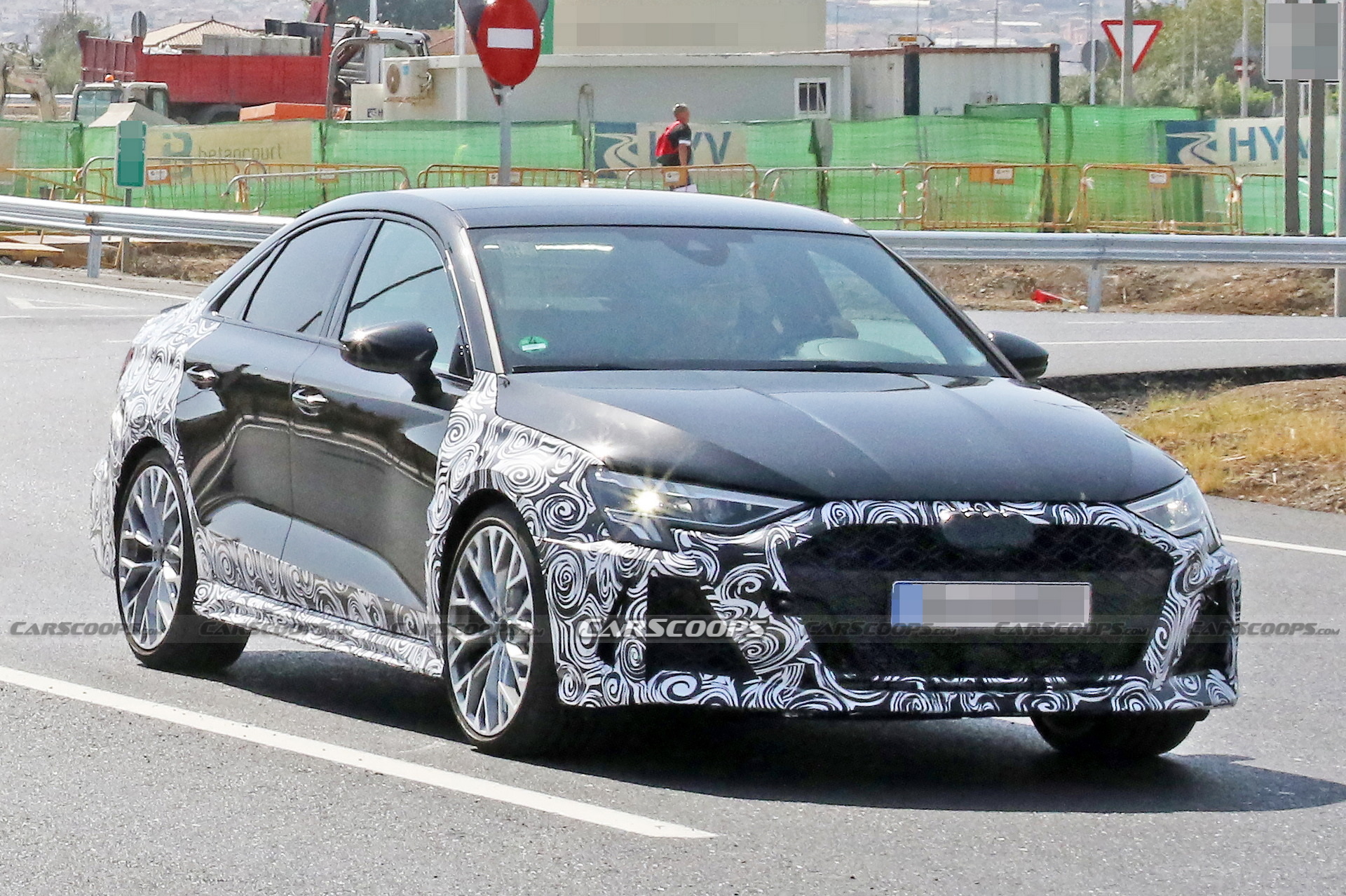 Facelifted 2024 Audi RS3 Spied Looking Like A Baby RS7