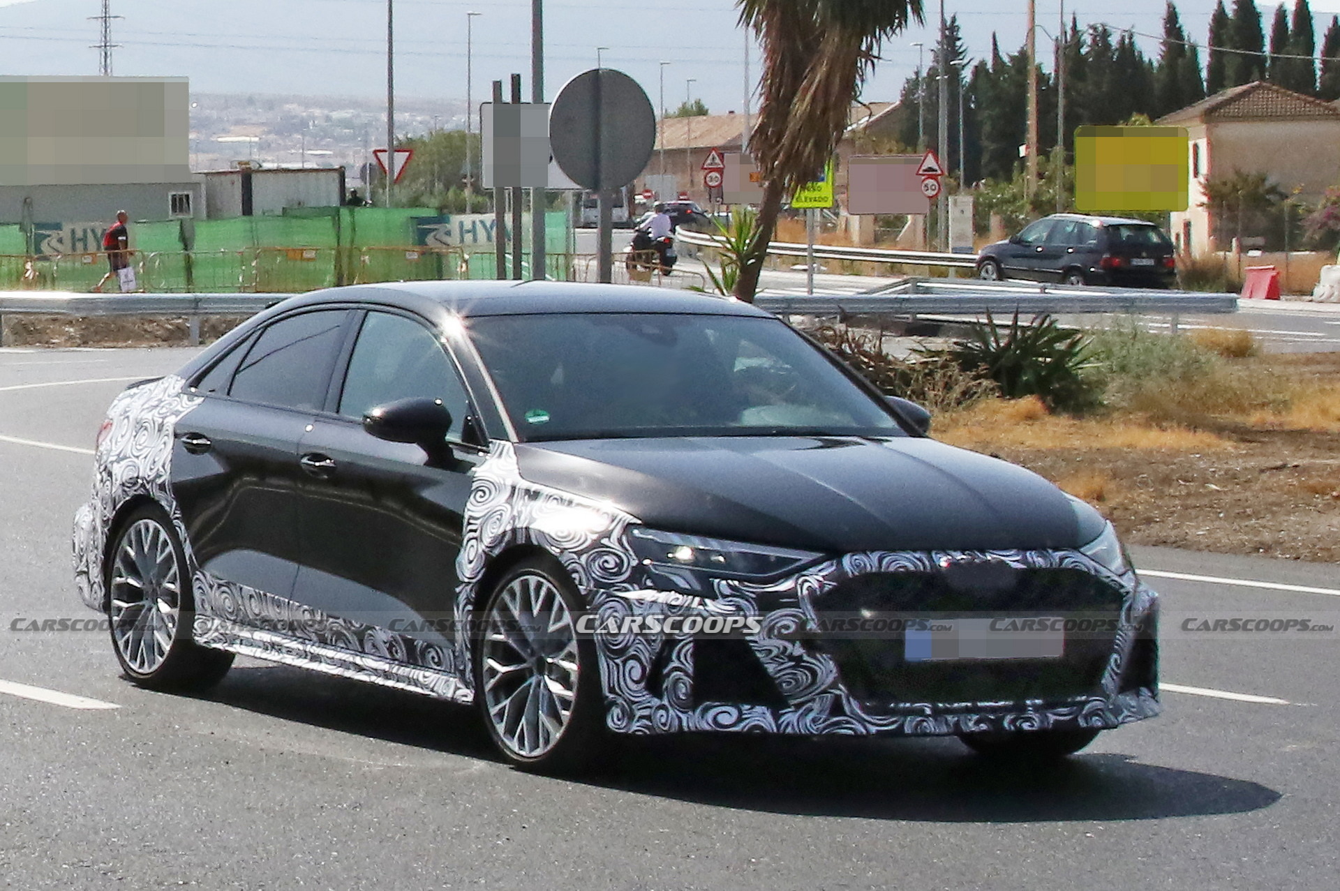 Facelifted 2024 Audi RS3 Spied Looking Like A Baby RS7