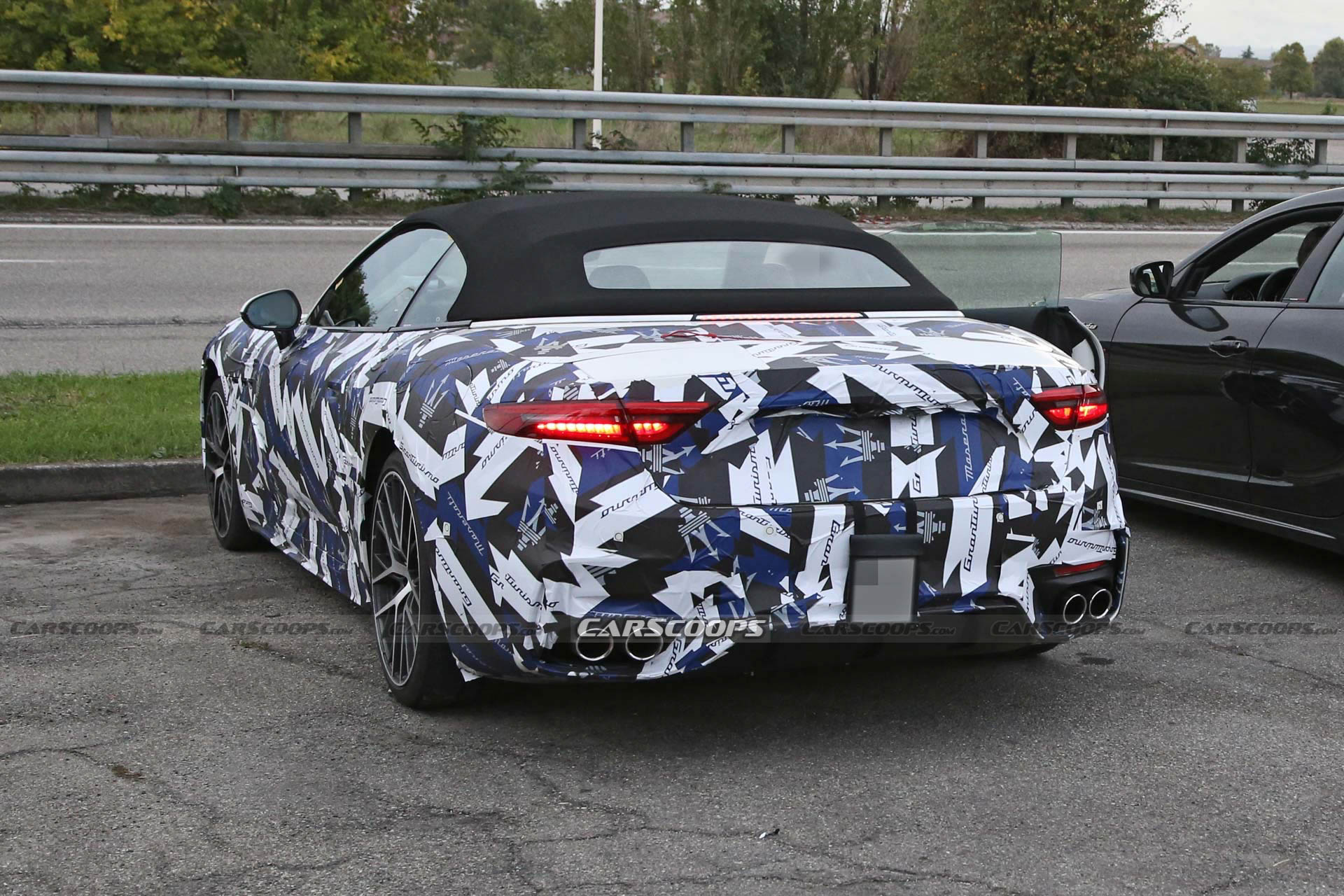 2024 Maserati GranCabrio Is All Wrapped-Up For Winter Testing