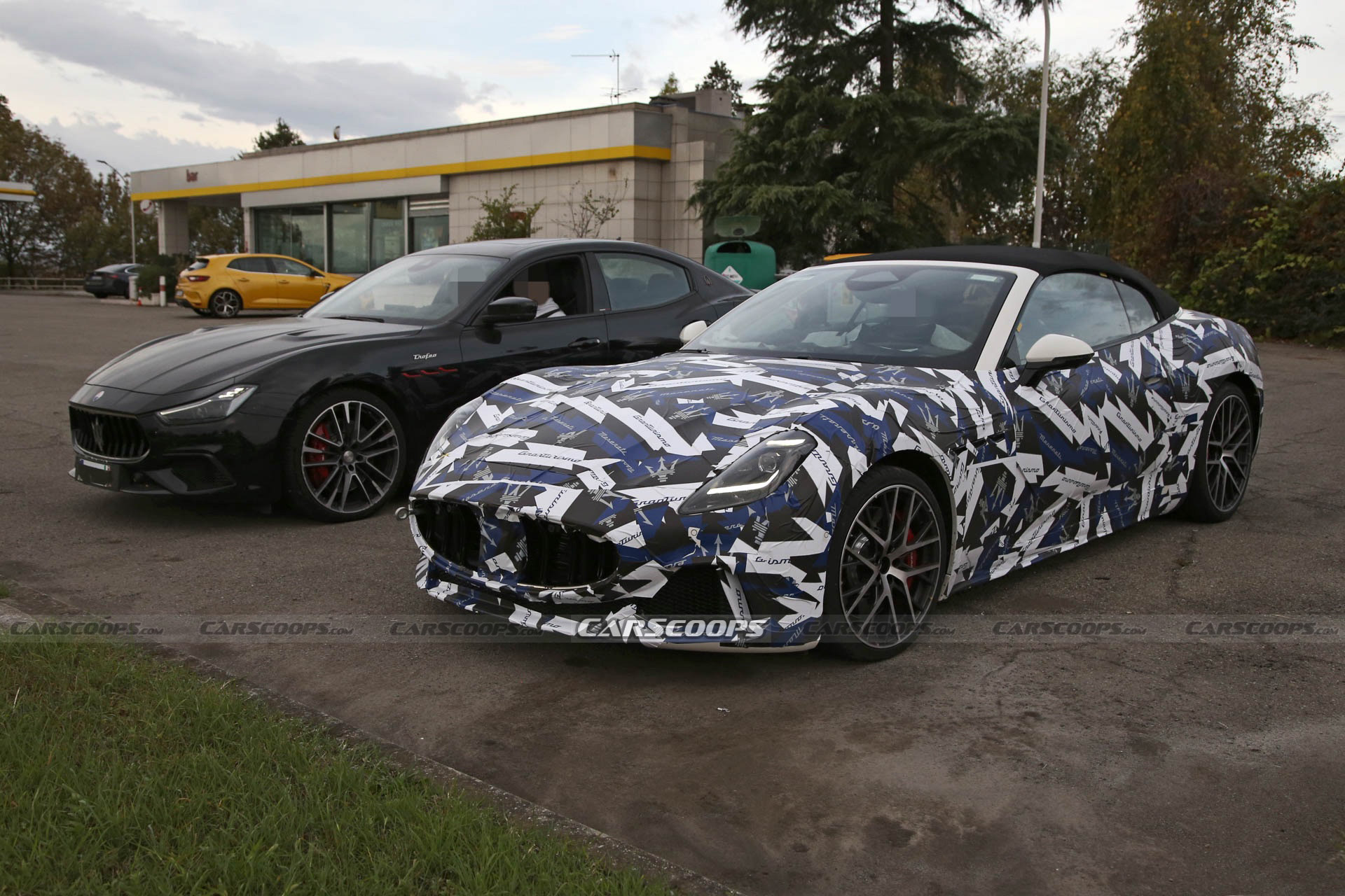 2024 Maserati GranCabrio Is All Wrapped-Up For Winter Testing
