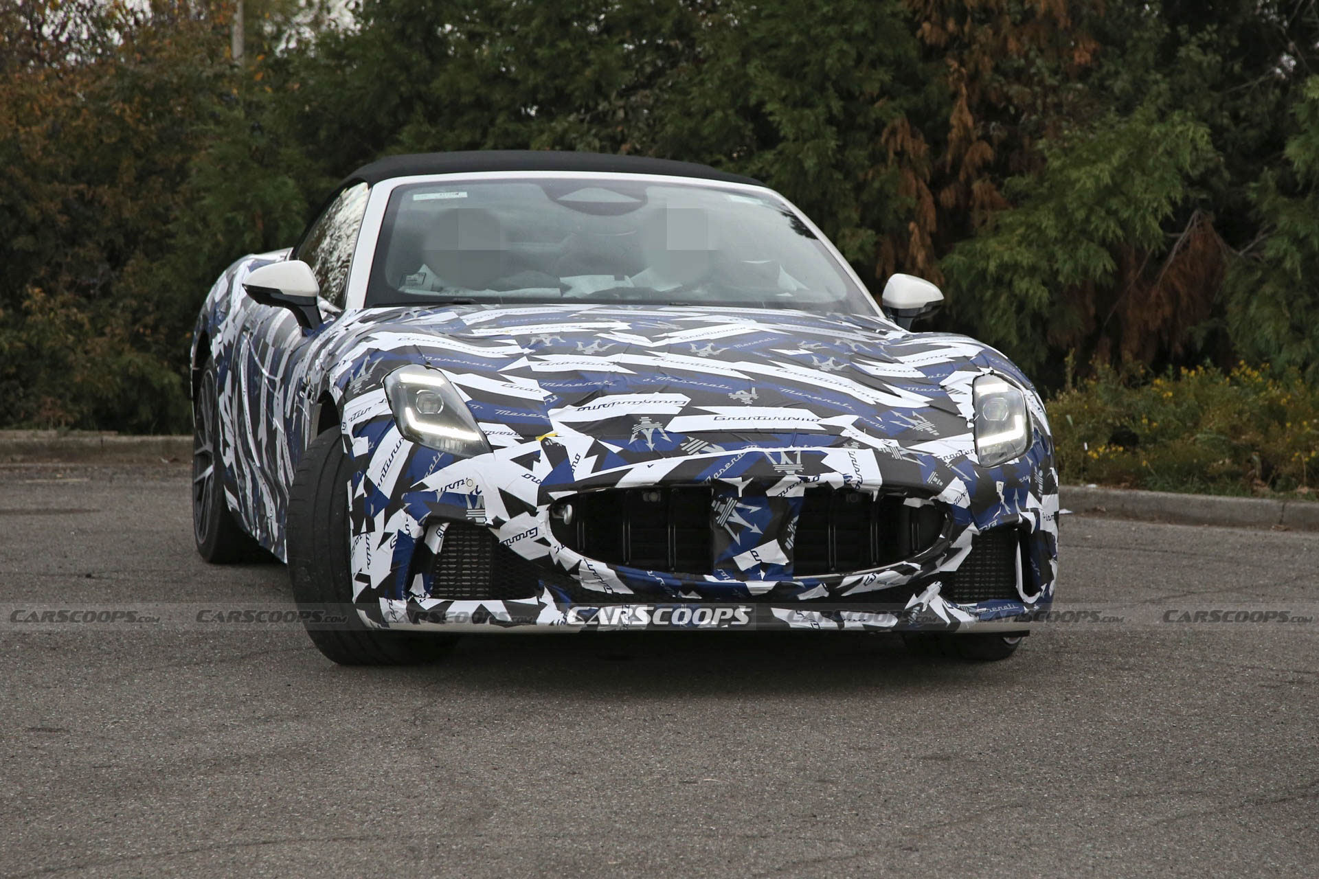 2024 Maserati GranCabrio Is All Wrapped-Up For Winter Testing