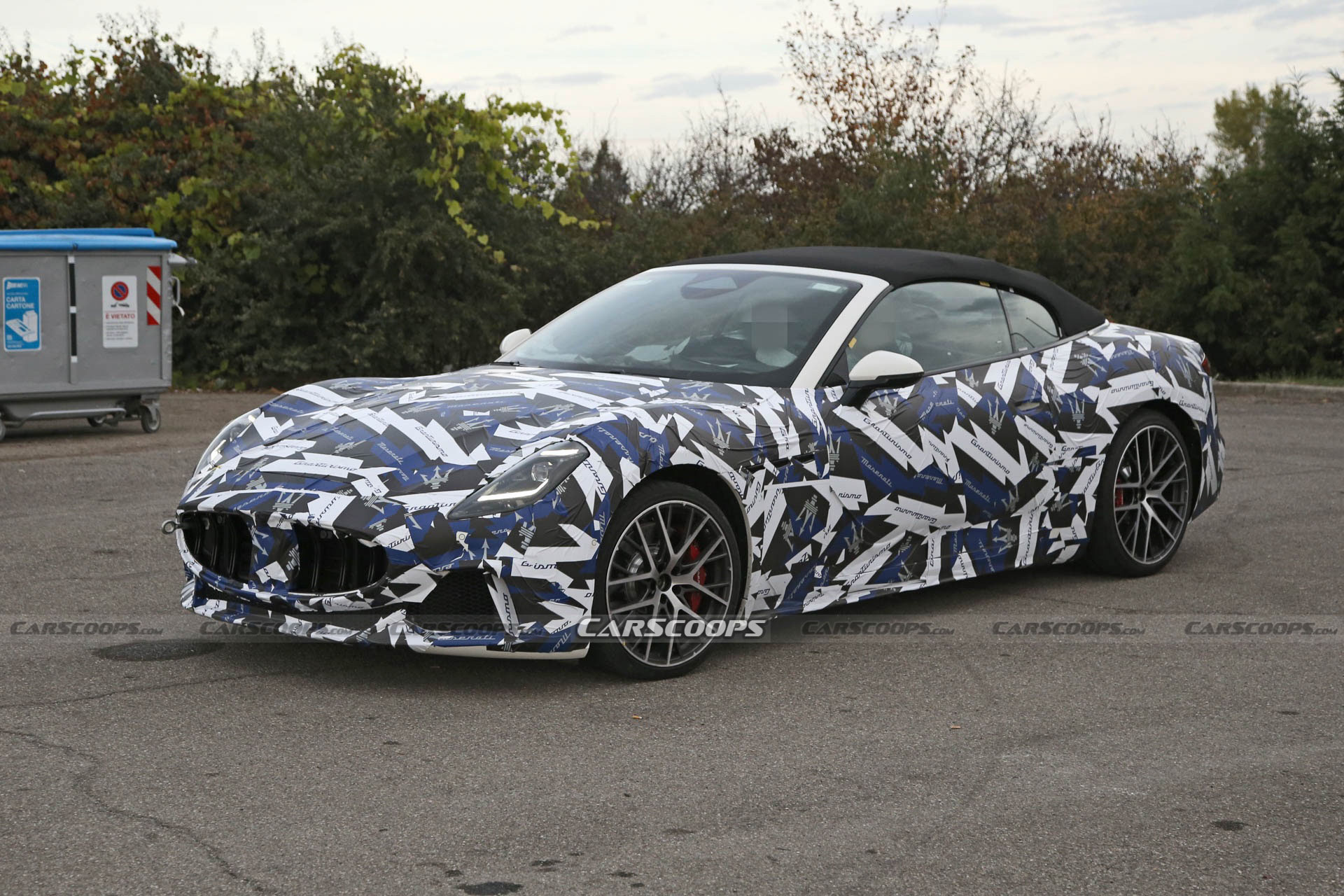 2024 Maserati GranCabrio Is All Wrapped-Up For Winter Testing