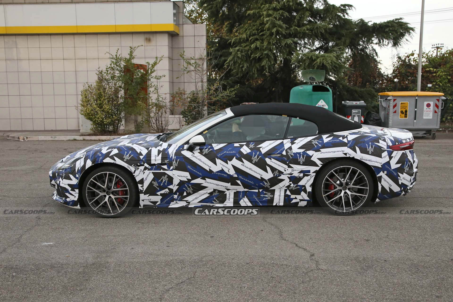 2024 Maserati GranCabrio Is All Wrapped-Up For Winter Testing